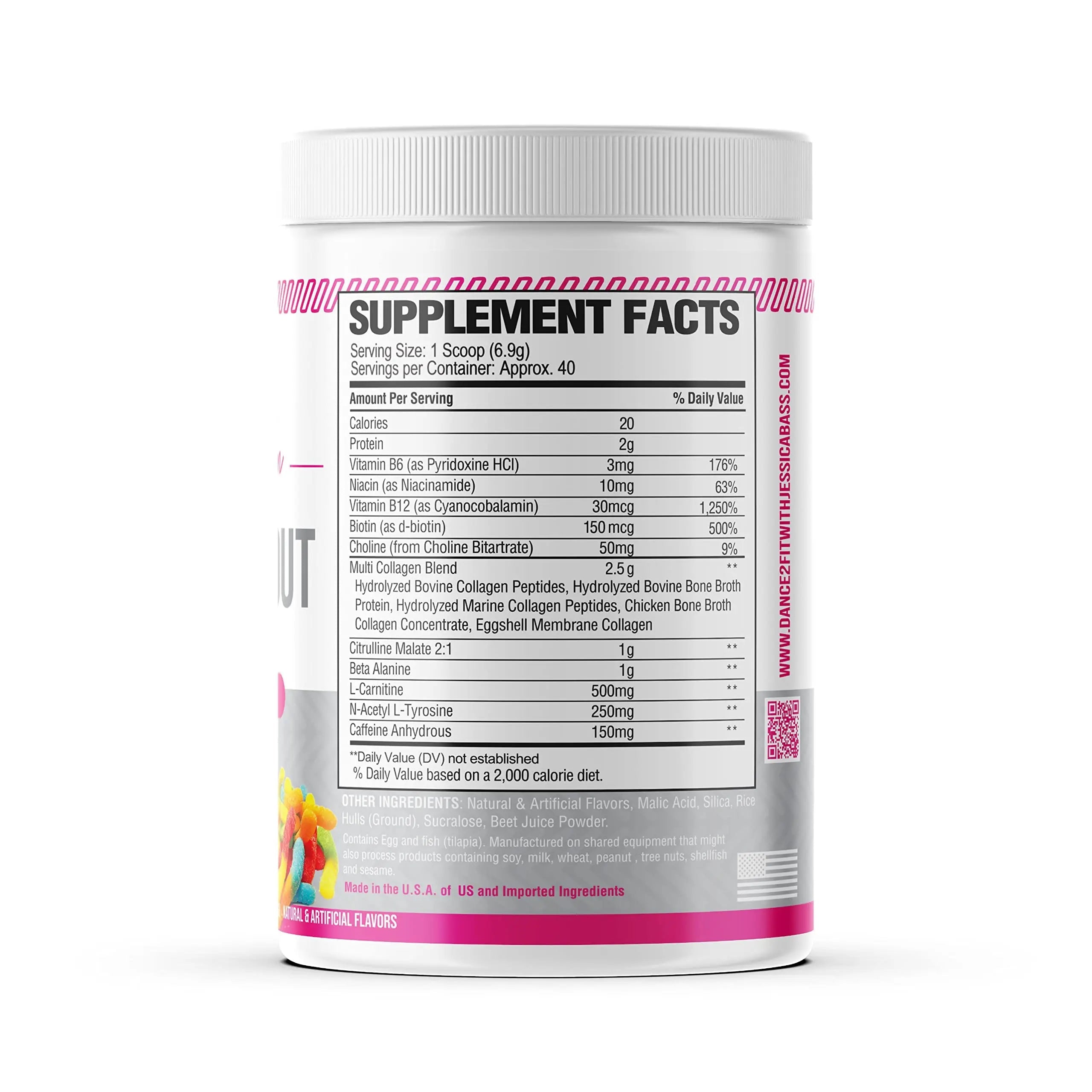 D2Fit (by Jessica Bass Women’s Pre Workout Multi Collagen (2.5g) + Biotin (150mcg) D2Fit Au supplements