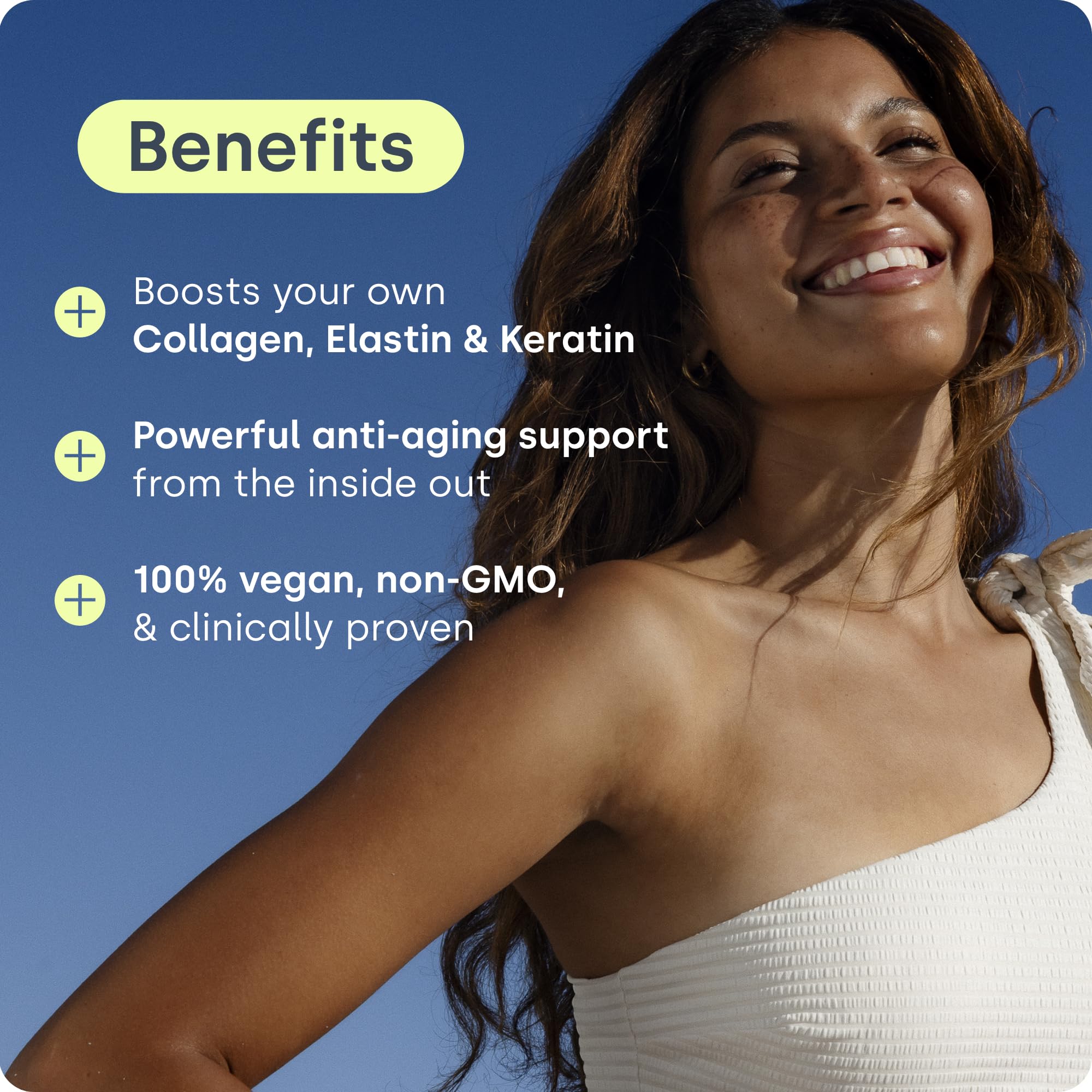 Biosil Collagen Booster Supplement - 180 Vegan Capsules - Patented ch-OSA Activator for Skin, Hair, Nails & Joints - Supports Natural Production - 90-Day Supply