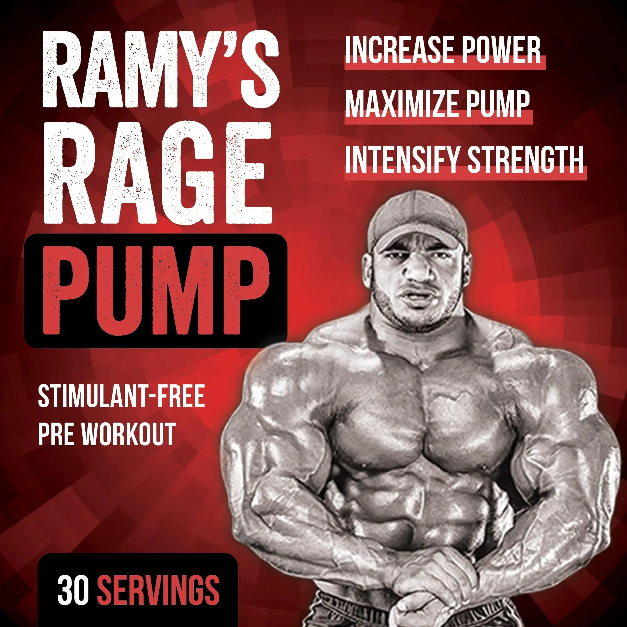 Enhanced Labs - Mr. Olympia 2020 Big Ramy’s Rage Pump - Stimulant Free Pre Workout Enhanced Au supplements