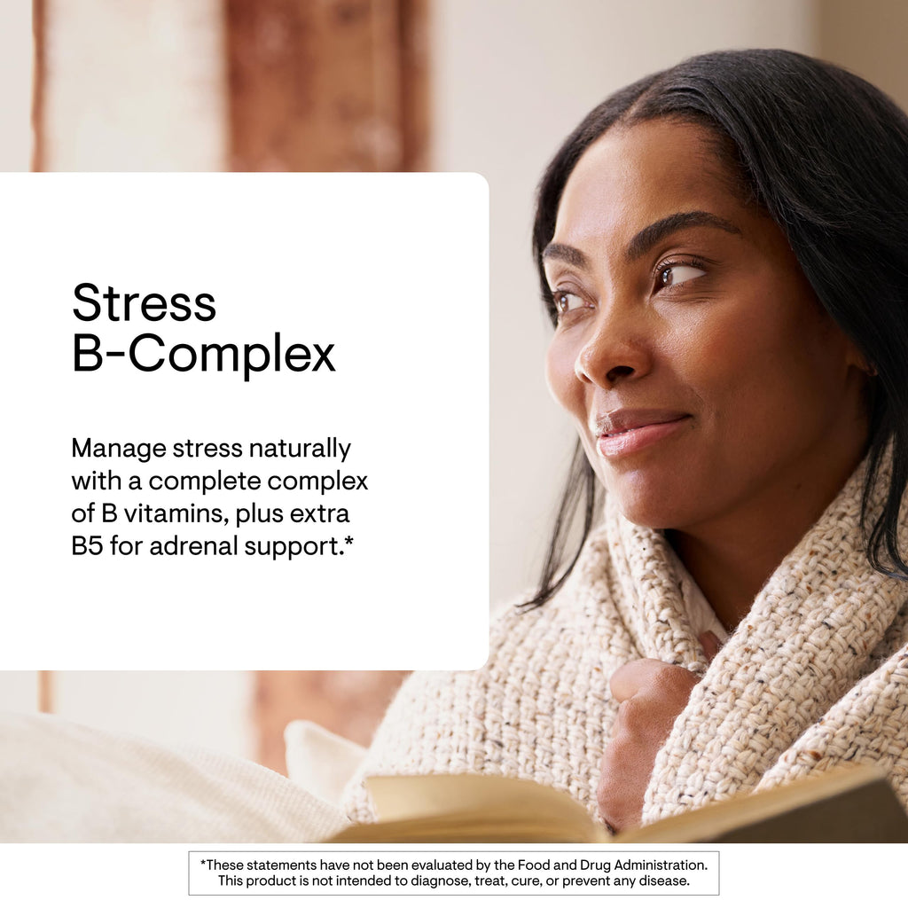 THORNE - Stress B-Complex - Vitamins B2, B6, B12 & Folate in Highly-Absorbable and Active Forms - Extra Vitamin B5 for Adrenal Support