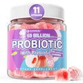 Probiotic Gummies 60 Billion CFU for Women Men & Kids, 11 Strains Probiotics + Organic Prebiotics Fiber for Immune, Digestive Health, Supports Constipation,