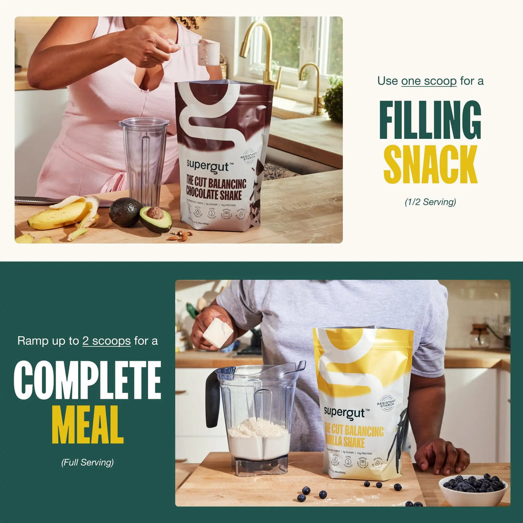 Supergut Prebiotic Shakes | Meal Replacement | Gut Health | Appetite Suppressant | High Protein and Fiber Supergut Au supplements