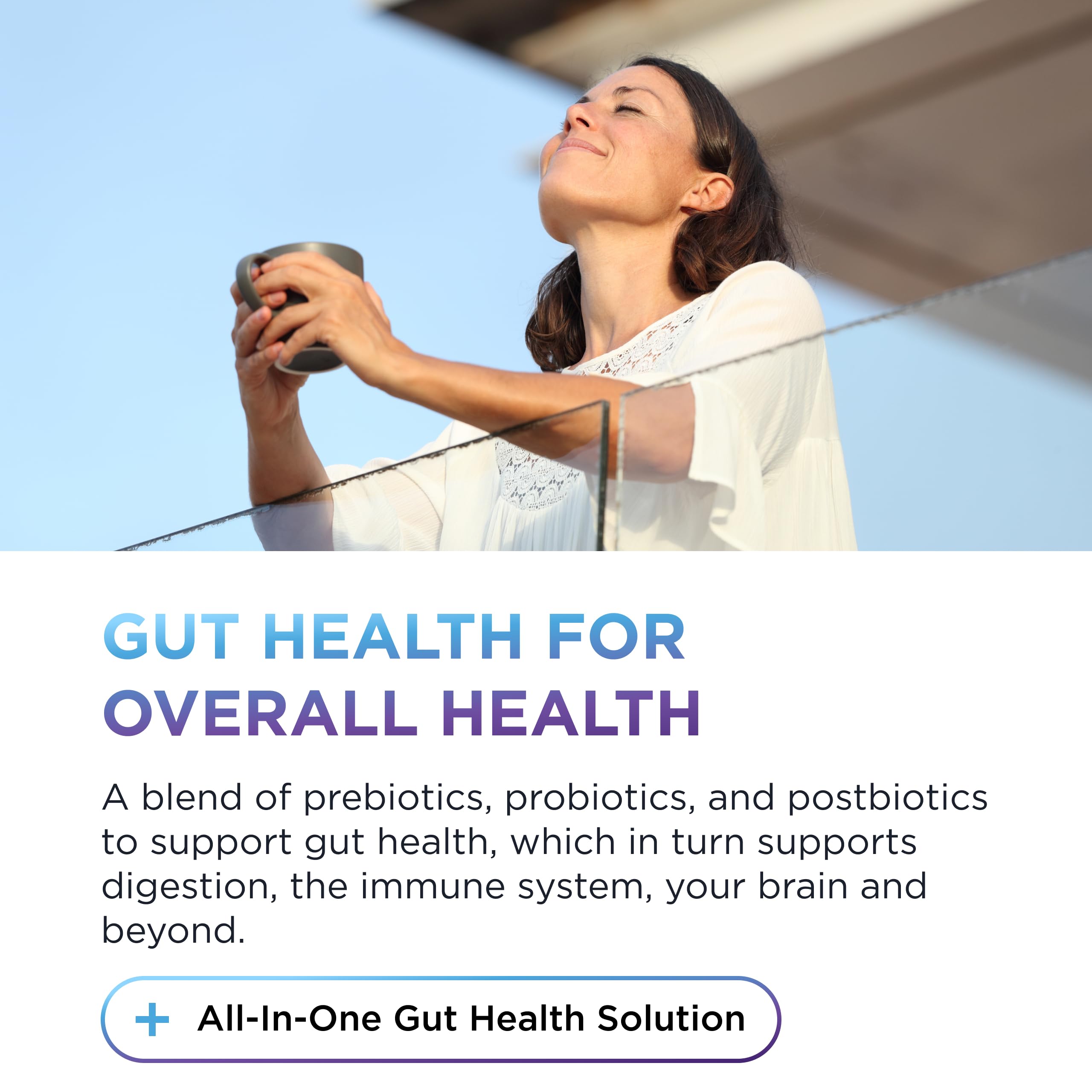DR. EMIL NUTRITION Women & Men Total Gut Health Complex | Prebiotic + Probiotic + Postbiotic Gut Health Supplements