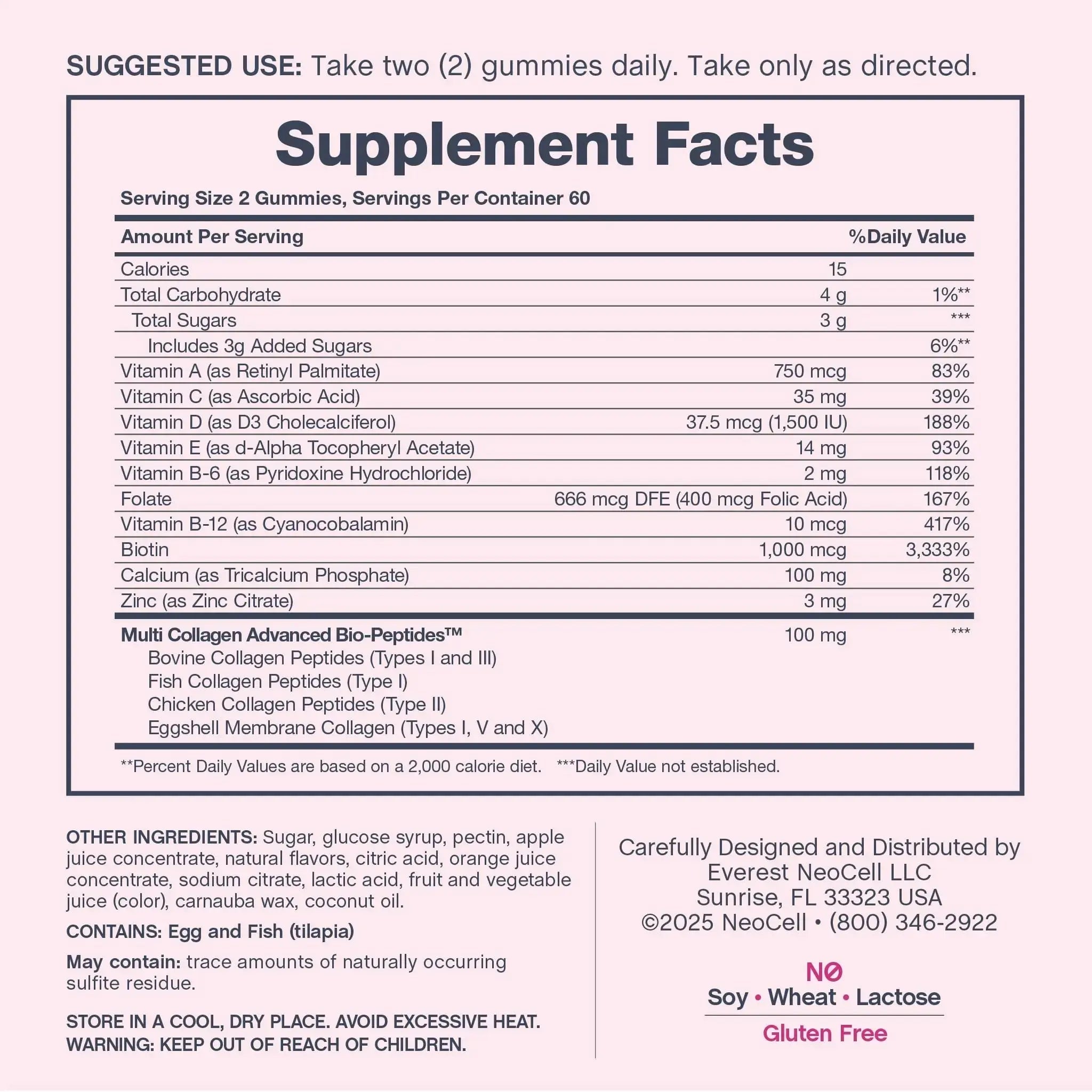 NeoCell Women's Multi Gummy with Collagen | 120 Gummies | Essential Vitamins & Minerals | Berry Flavor Supplement NeoCell Au supplements