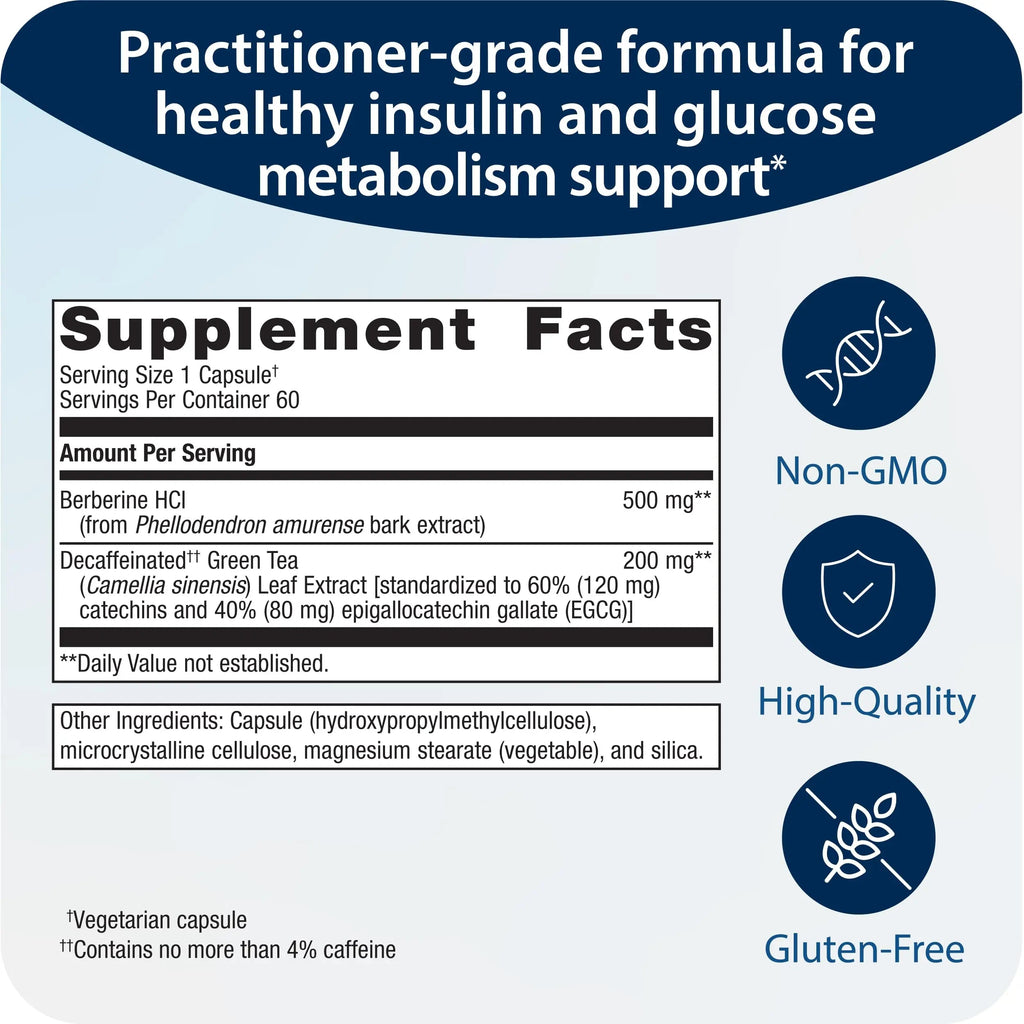 Metagenics Berberine GT - 500 mg Berberine HCl - Supports Heart Health & Carbohydrate Metagenics Au supplements