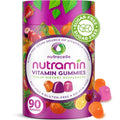 NUTRAMIN Daily Vegan Keto Multivitamin Gummies Non-GMO Natural Vitamin C, D + Zinc for Immunity, Plant-Based, Sugar-Free Nutracelle Au supplements