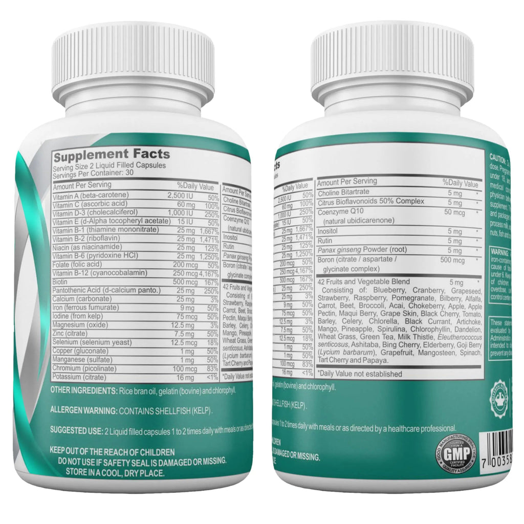 Bariatric Multivitamin with Iron – 2 Softgels Daily, Liquid-Filled Rapid-Absorption Softgels for Gastric Sleeve & Bypass Patients – Bari Liquid Force Universal Body Labs Au supplements