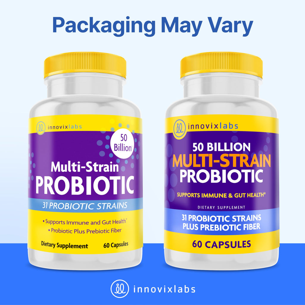 InnovixLabs Multi Strain Probiotics for Women & Men - Probiotic Supplement - 50 Billion CFU - Gut Health, Immune Support, Digestion, Lactobacillus Acidophilus, Prebiotics and Probiotics, 60 Capsules InnovixLabs Au supplements