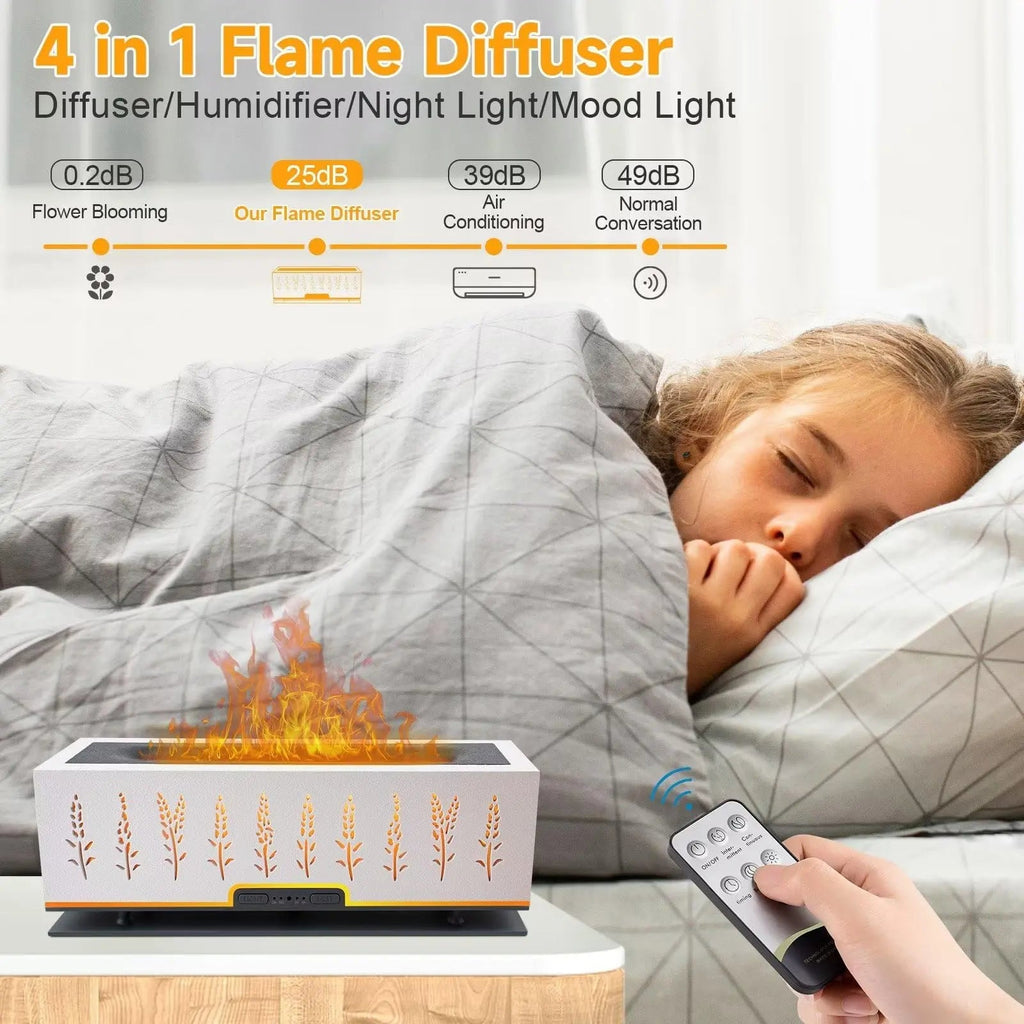 WENPHONE Flame Air Aroma Diffuser Humidifier, Essential Oil Diffuser, 200ml Aromatherapy Diffuser WENPHONE Au supplements