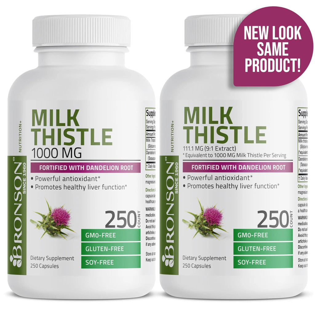 Bronson Milk Thistle Silymarin Marianum & Dandelion Root Liver Health Support Bronson Au supplements