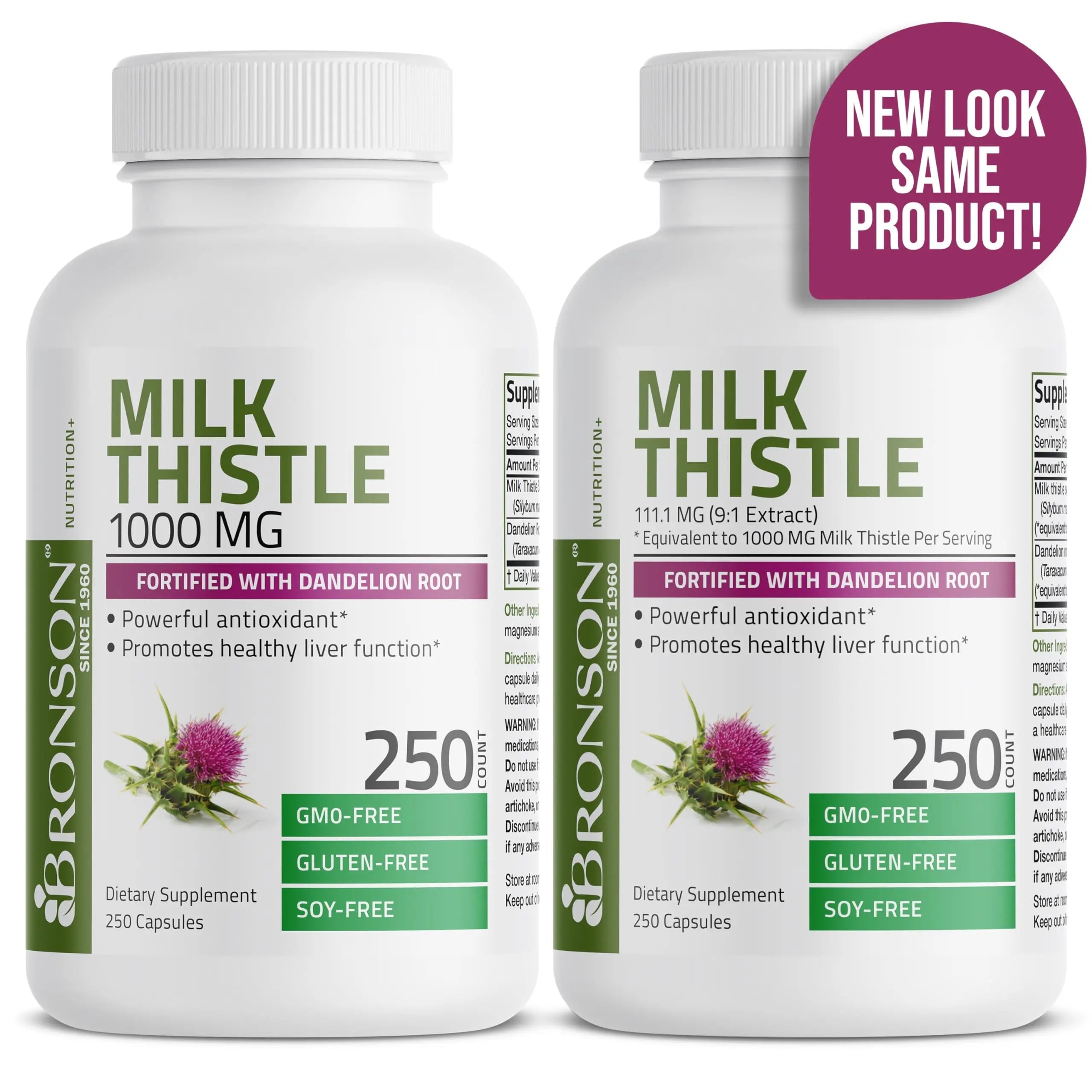 Bronson Milk Thistle Silymarin Marianum & Dandelion Root Liver Health Support Bronson Au supplements