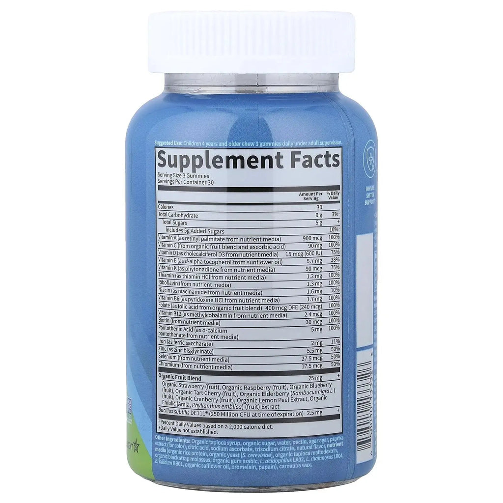 Kids Multivitamin Gummy with Iron + Probiotics for Immune Health & Digestion: Vitamins D, C, E, B, Zinc for Energy & Development, Vitamin Code Garden of Life Au supplements