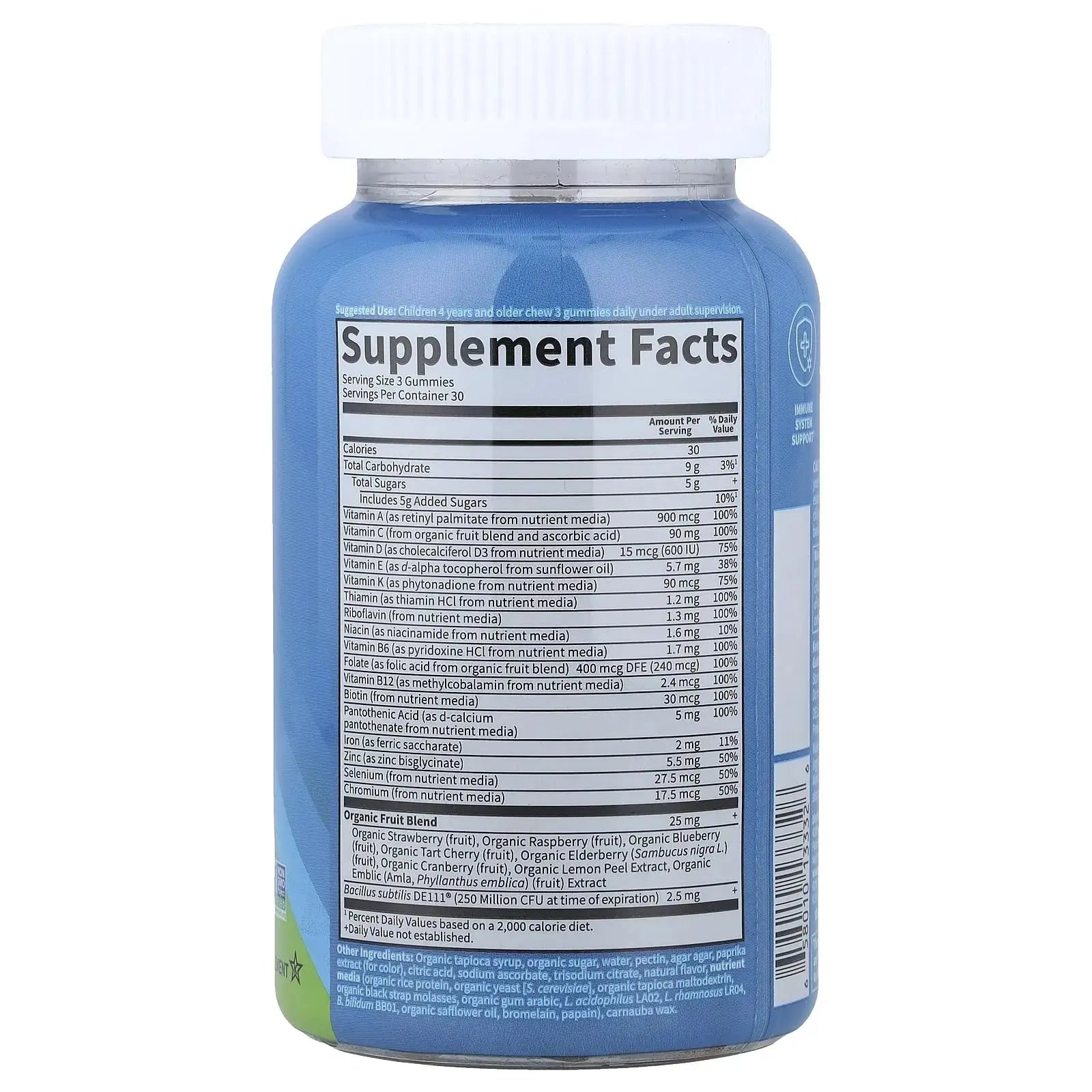Kids Multivitamin Gummy with Iron + Probiotics for Immune Health & Digestion: Vitamins D, C, E, B, Zinc for Energy & Development, Vitamin Code Garden of Life Au supplements