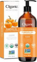 Cliganic Organic Pumpkin Seed Oil, 100% Pure - For Face & Hair | Natural Cold Pressed Unrefined Cliganic Au supplements