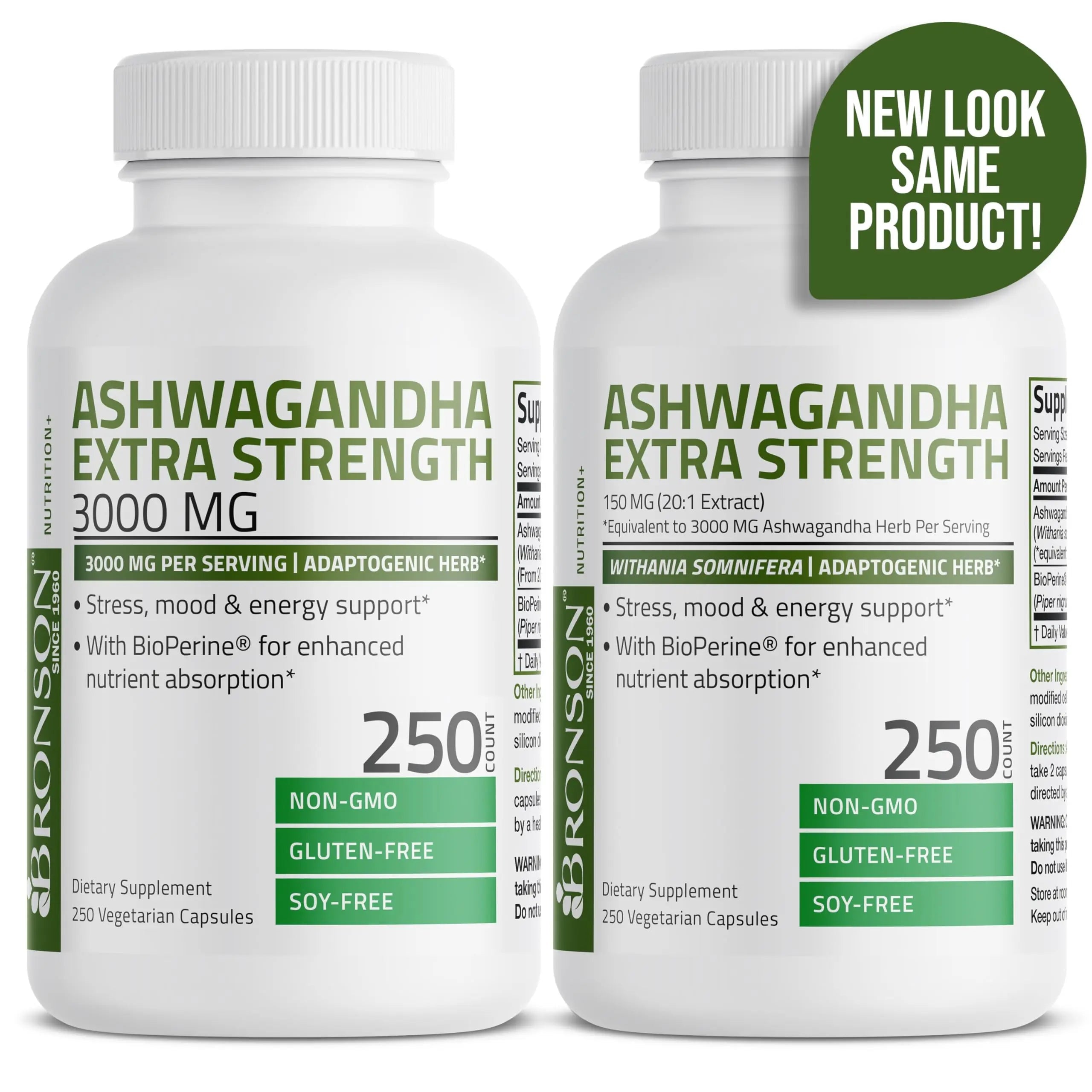 Bronson Ashwagandha Extra Strength 3000 mg Stress & Mood Support with BioPerine Bronson Au supplements