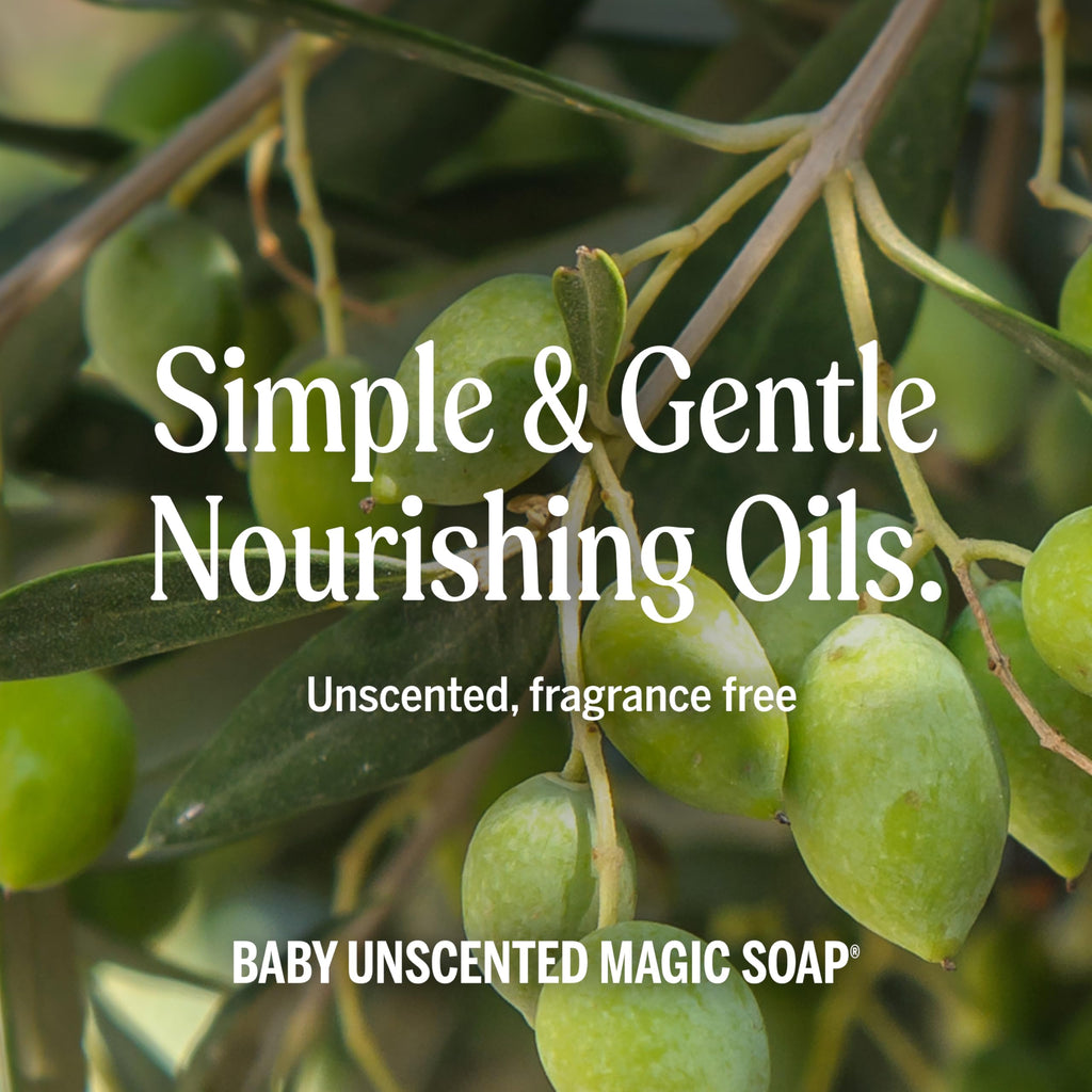 Dr. Bronner's Pure-Castile Magic Liquid Soap (Baby Unscented, 8 Ounce)- Made with Regenerative Organic Certified Oils, For Face