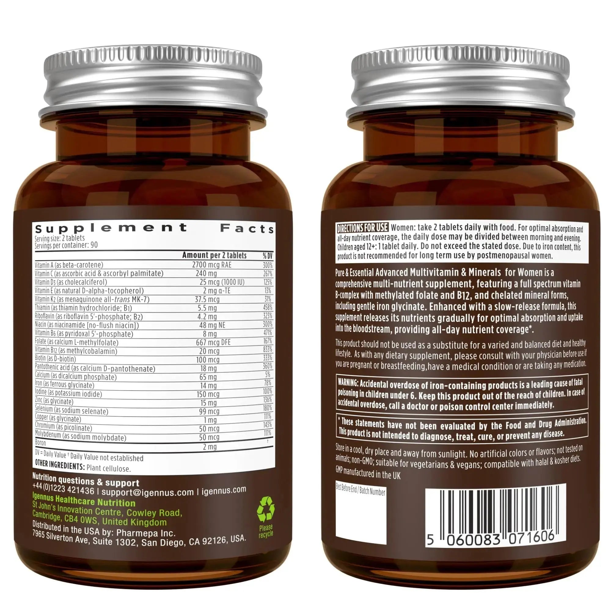 Multivitamin & Minerals for Women + High Absorption CoQ10 100mg 120 Softgels Energy Bundle, Sustained Release Advanced Multivitamin Igennus Healthcare Nutrition Au supplements