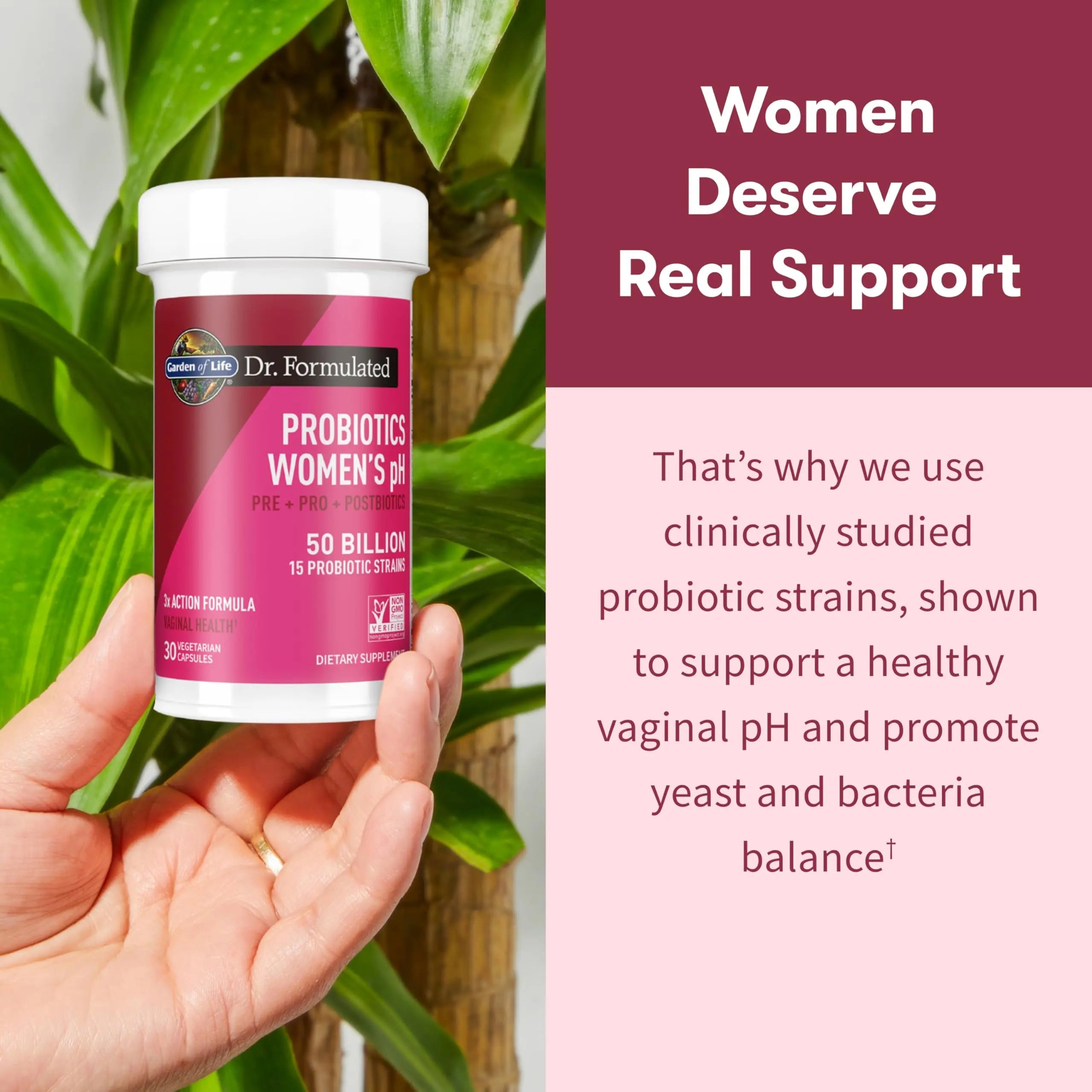 Garden of Life Dr Formulated Once Daily 3-in-1 Complete Prebiotics, Postbiotics & Probiotics for Women, PRE + PRO + POSTBIOTIC Supplement for Women’s Digestive Garden of Life Au supplements