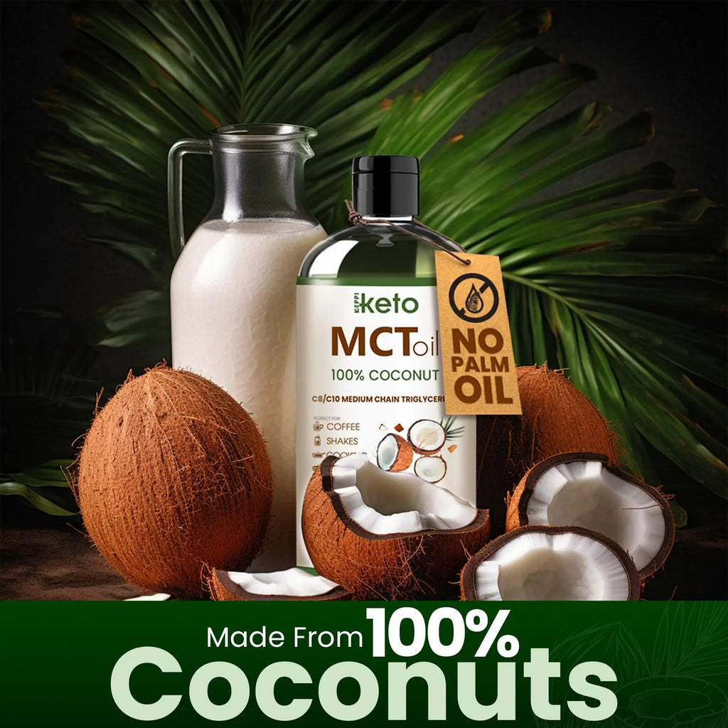 Keppi Flavorless MCT Oil - C8 and C10 for Keto Diet, Non-GMO, Certified Gluten-Free Keppi Au supplements