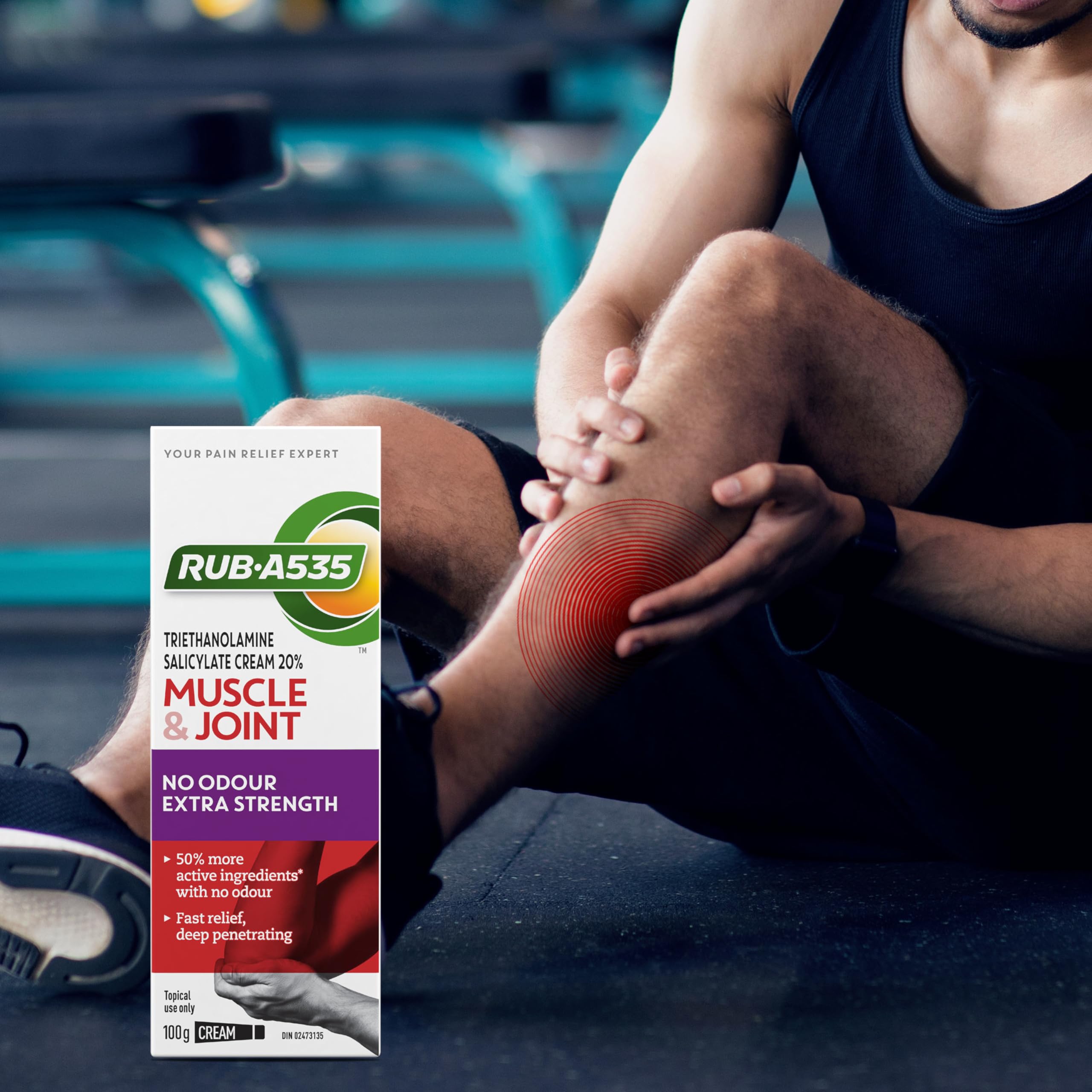 RUB A535 ULTRA STRENGTH NO ODOUR CREAM For Deep Penetrating Relief of Muscle, Joint & Arthritic Pain 100 g Rub A535 Au supplements