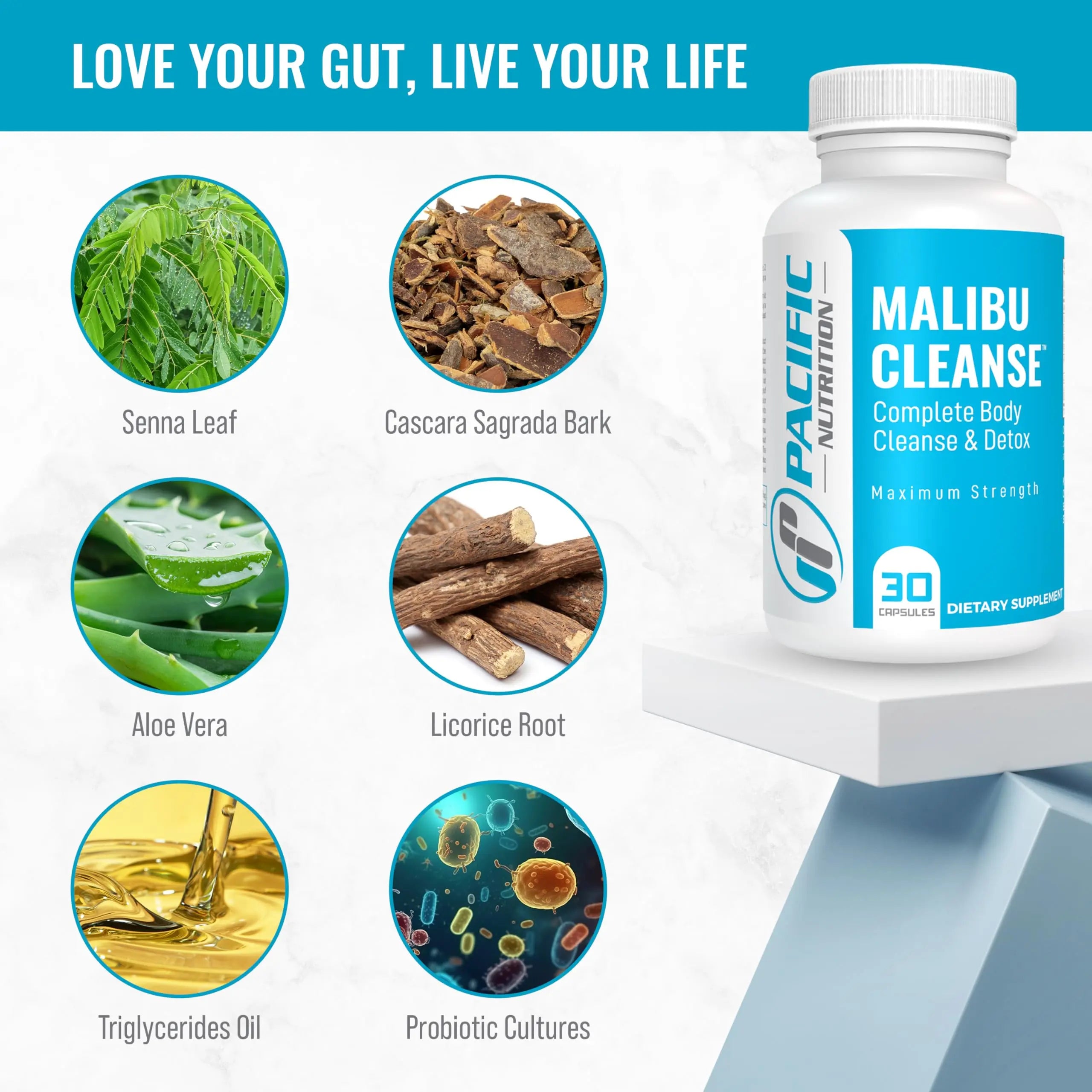 Pacific Nutrition Full Body Detox - Malibu Cleanse Complete Body & Intestinal Cleanse Pacific Nutrition Au supplements