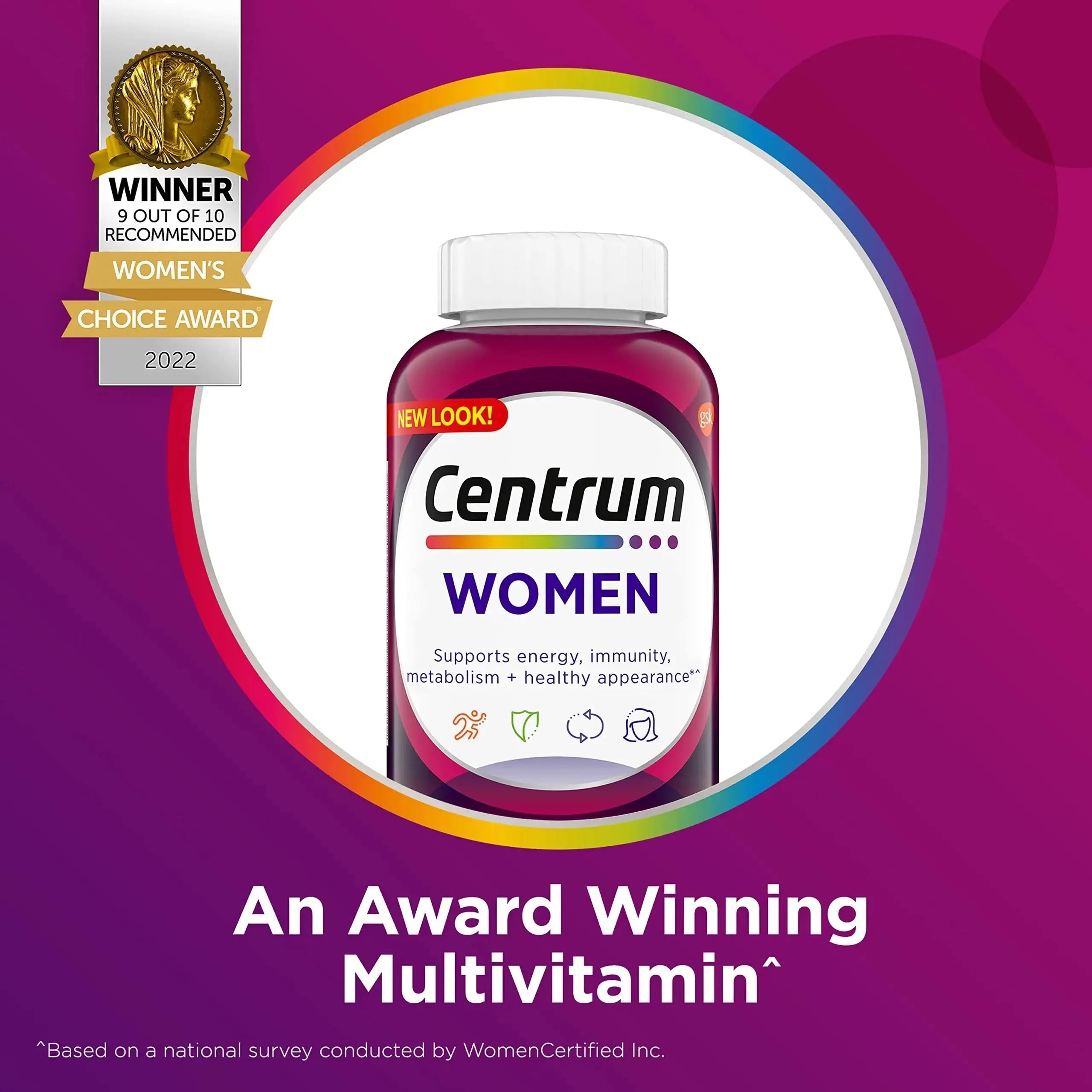 Centrum Multivitamin for Women, Multivitamin/Multimineral Supplement with Iron, Vitamin D3 Centrum Au supplements