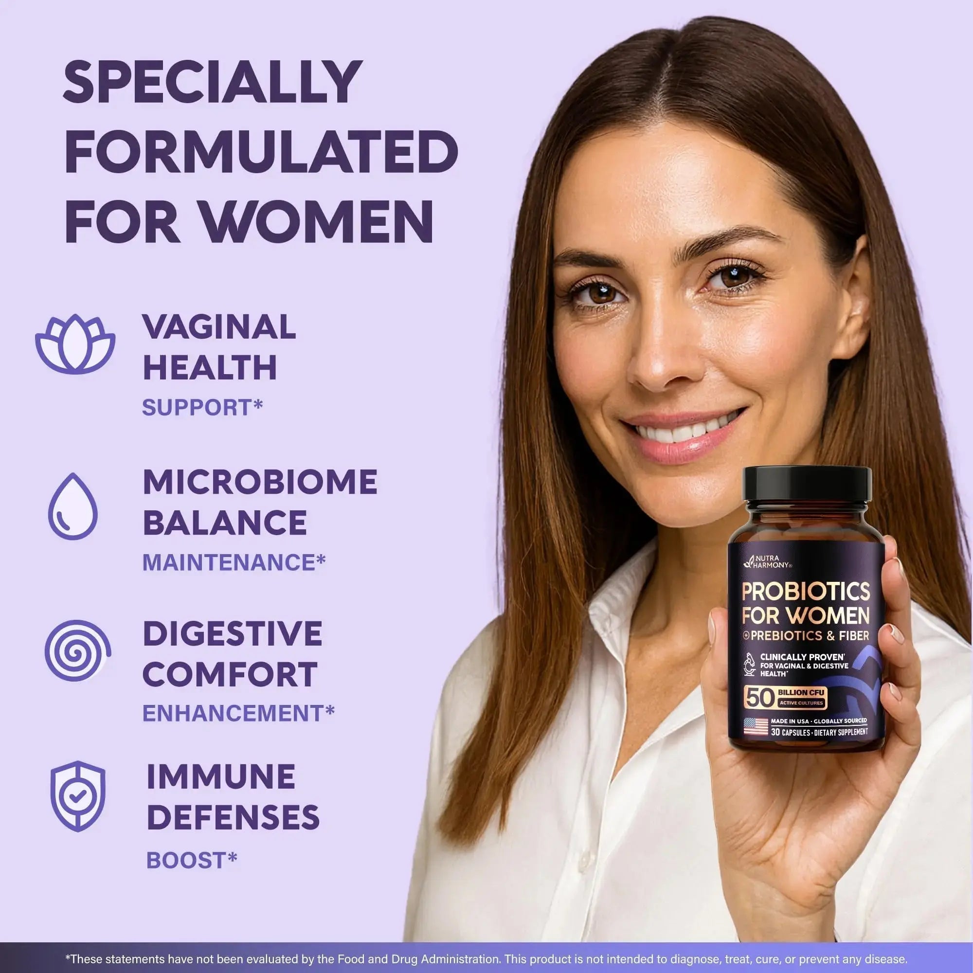 NUTRAHARMONY Multivitamins & Probiotics for Women NUTRAHARMONY Au supplements