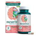 NEURIVA Original Decaffeinated Clinically Tested Nootropic Brain Supplement for Memory, Focus & Concentration, NeuroFactor & Phosphatidylserine, 28ct Capsules NEURIVA Au supplements