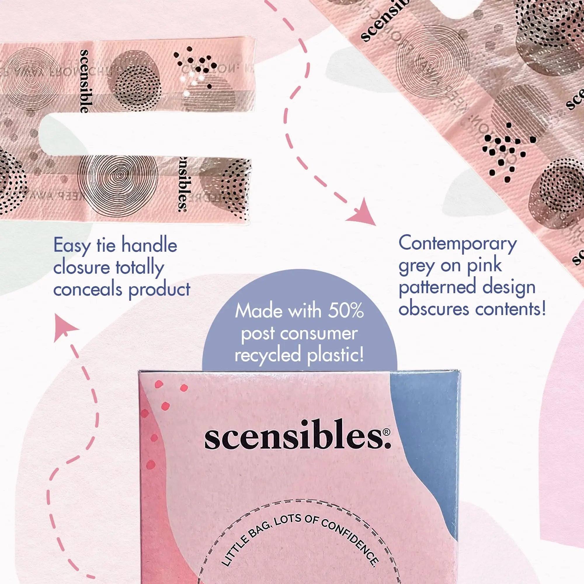 Scensibles Personal Care Disposal Bags (50 Count) - For Tampons, Pads, Liners, Condoms & More SCENSIBLES Au supplements