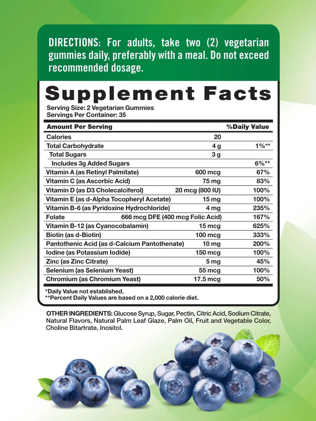 Nature's Truth Multivitamin for Men Gummies | 70 Count | Blueberry Flavor | with B12, D3 & Zinc | Nature's Truth Au supplements
