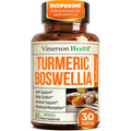Boswellia Serrata Turmeric Supplement for Joint Support & Inflammation Balance – Turmeric Boswellia Supplement with Ginger & Black Pepper Extract