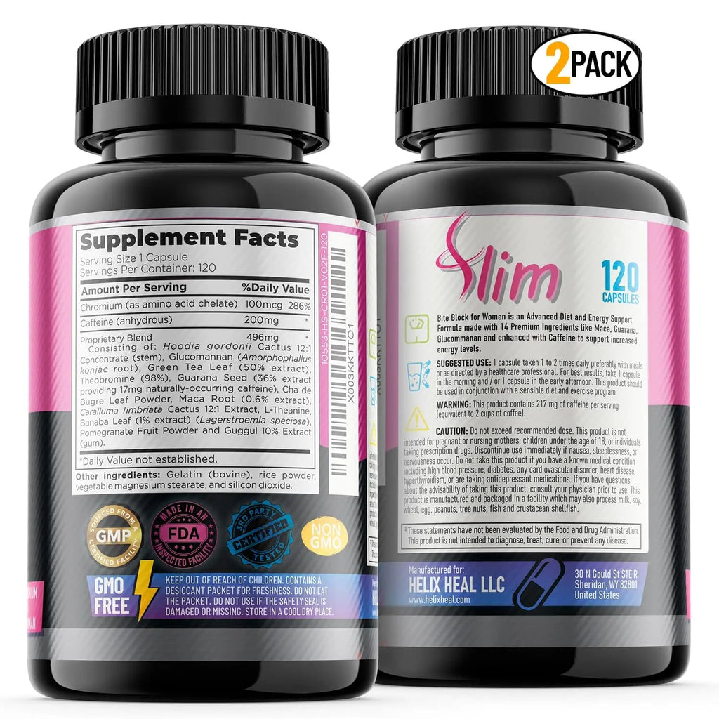Appetite Suppressant for Women - Weight Loss Pills for Bloating Relief & Carb Blocker Helix Heal Au supplements