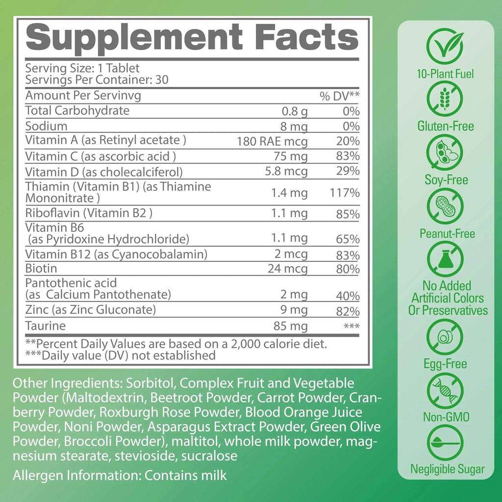 Pentavite HisFuel Multivitamin for Men, 20-in-1 Mens Vitamins with Natrual Fruits & Veggies, Vitamins & Minerals, Taurine, Boost Energy & Health Pentavite Au supplements