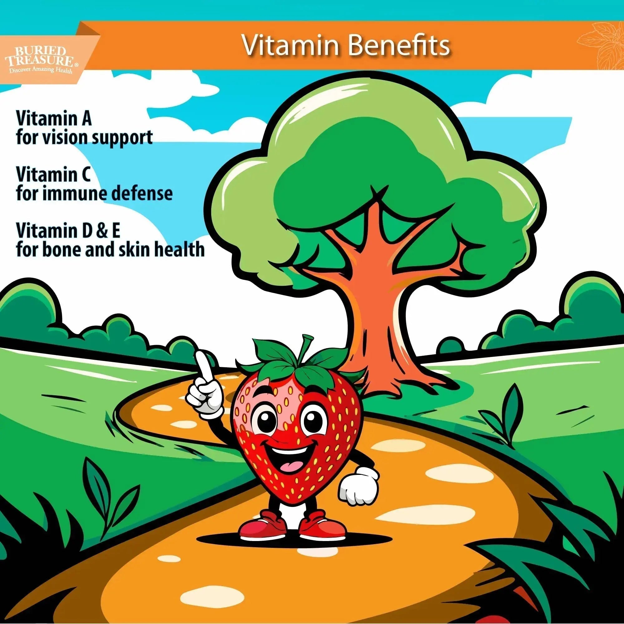 Buried Treasure Children’s Daily Liquid Multivitamin - 16 oz, 16 servings, Orange Mango Flavor, Supports Kids with Essential Nutrients & Minerals Select Nutrition Au supplements