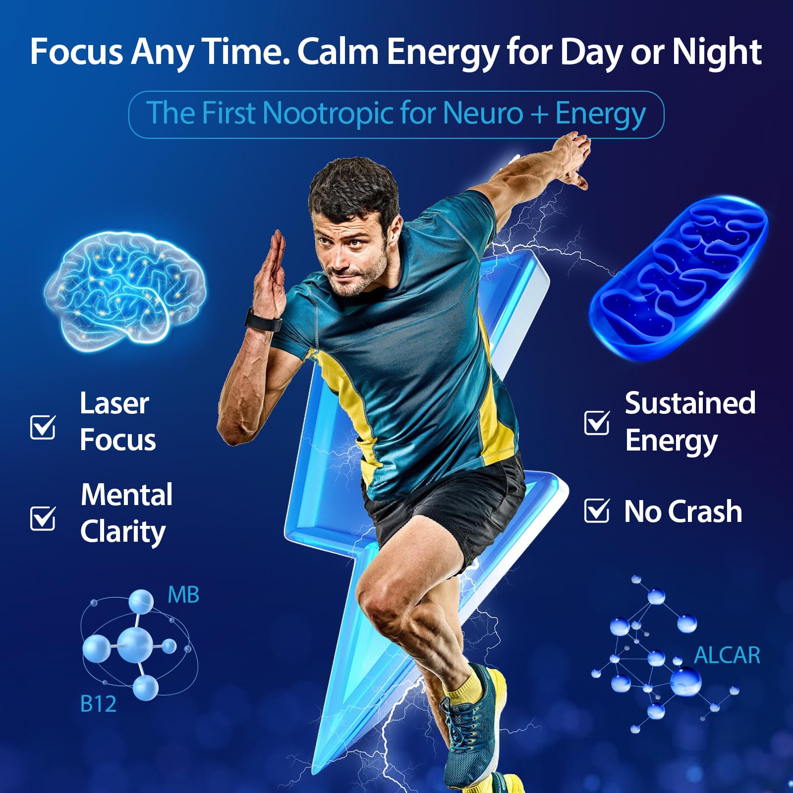 Methylene Blue Drops for Humans, 1% USP Grade – Dropper-Free No-Touch Bottle, Brain Supplement for Memory and Focus – Fast-Acting Nootropic with Methyl B12 & ALCAR – Caffeine-Free, Mint Flavor, 2oz YLVARIN THORIA Au supplements