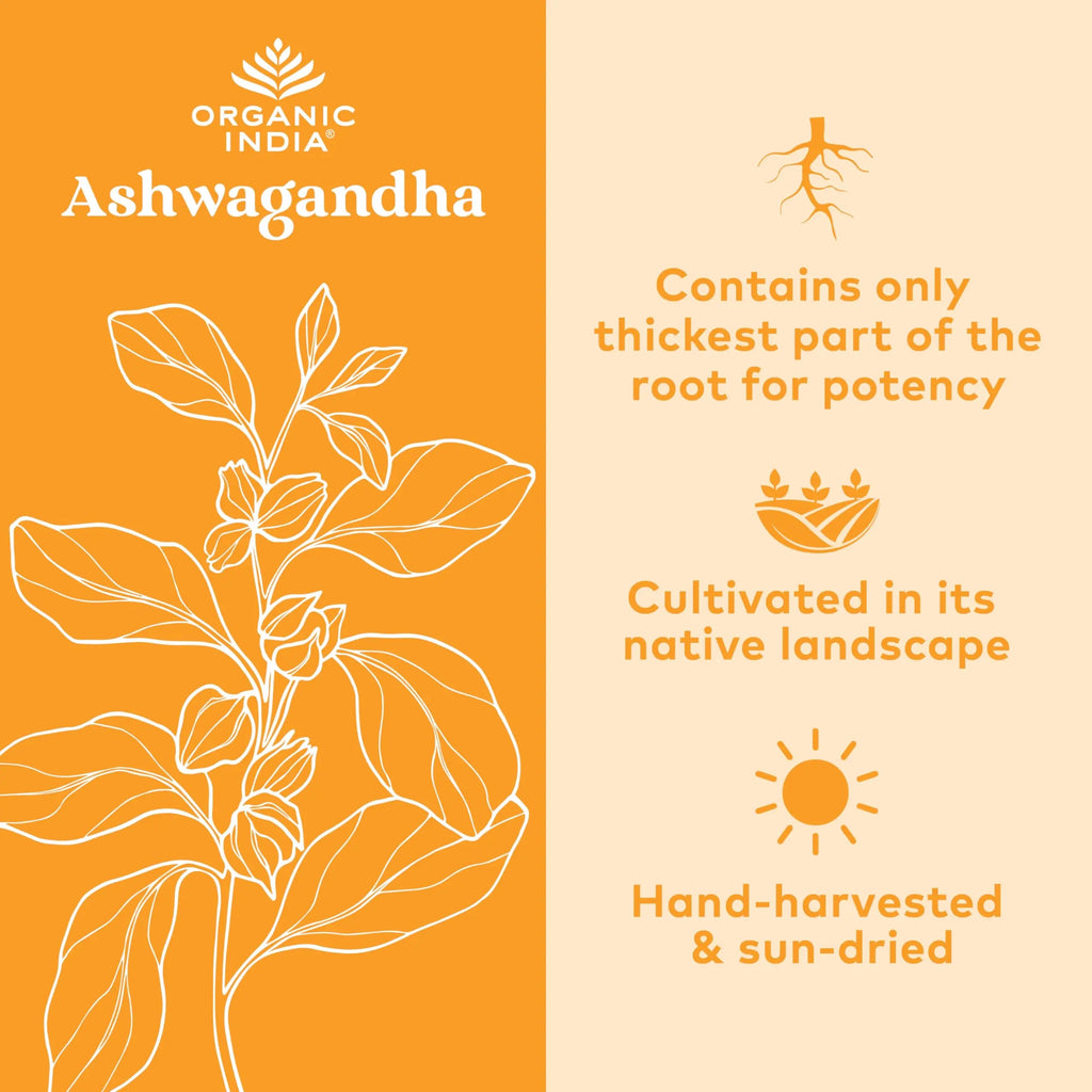 Organic India Ashwagandha Herbal Supplement - Stress Response Support, Vegan, Gluten Organic India Au supplements
