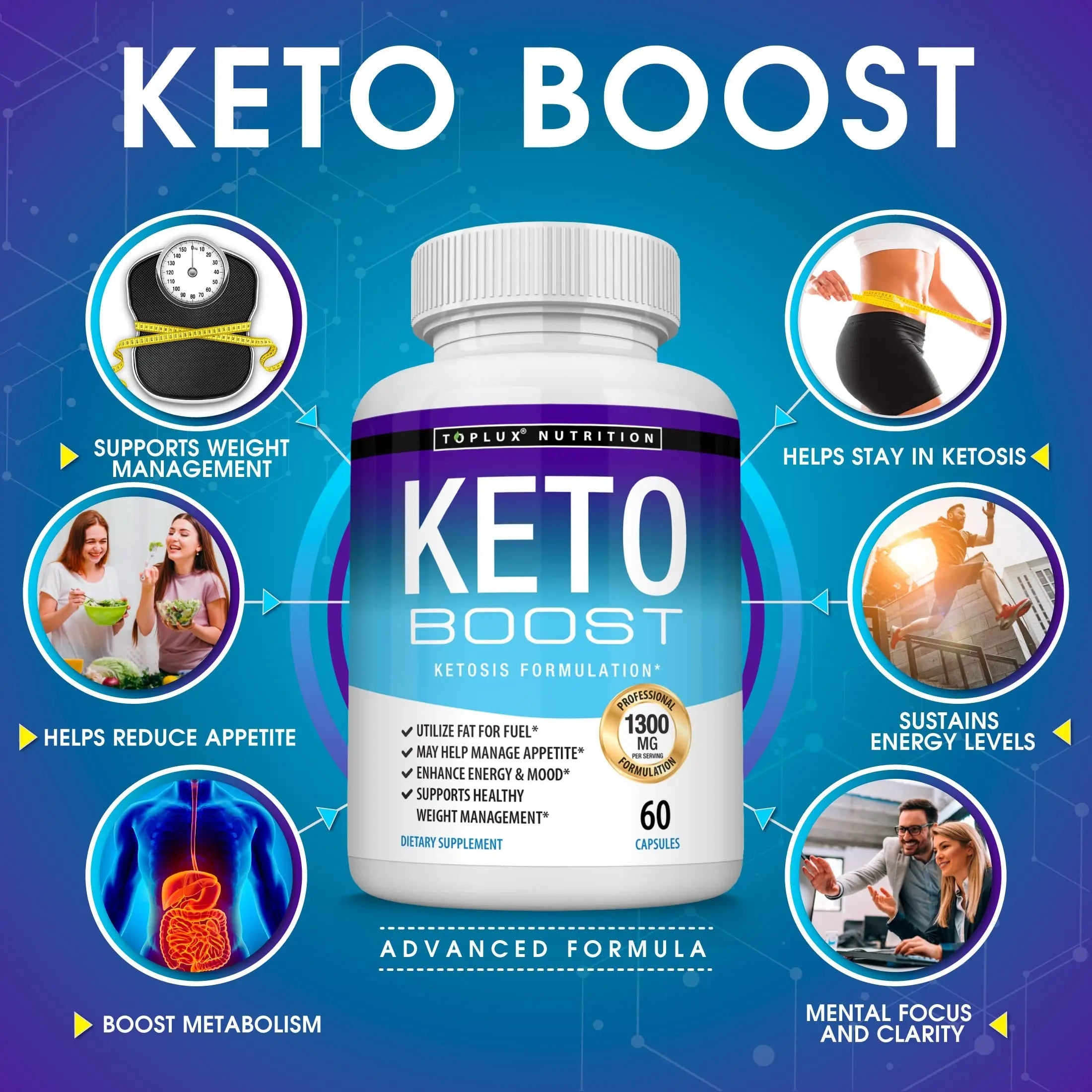 Keto Boost Diet Pills Ketosis Supplement - Natural Exogenous Keto Formula Support Energy Toplux Au supplements
