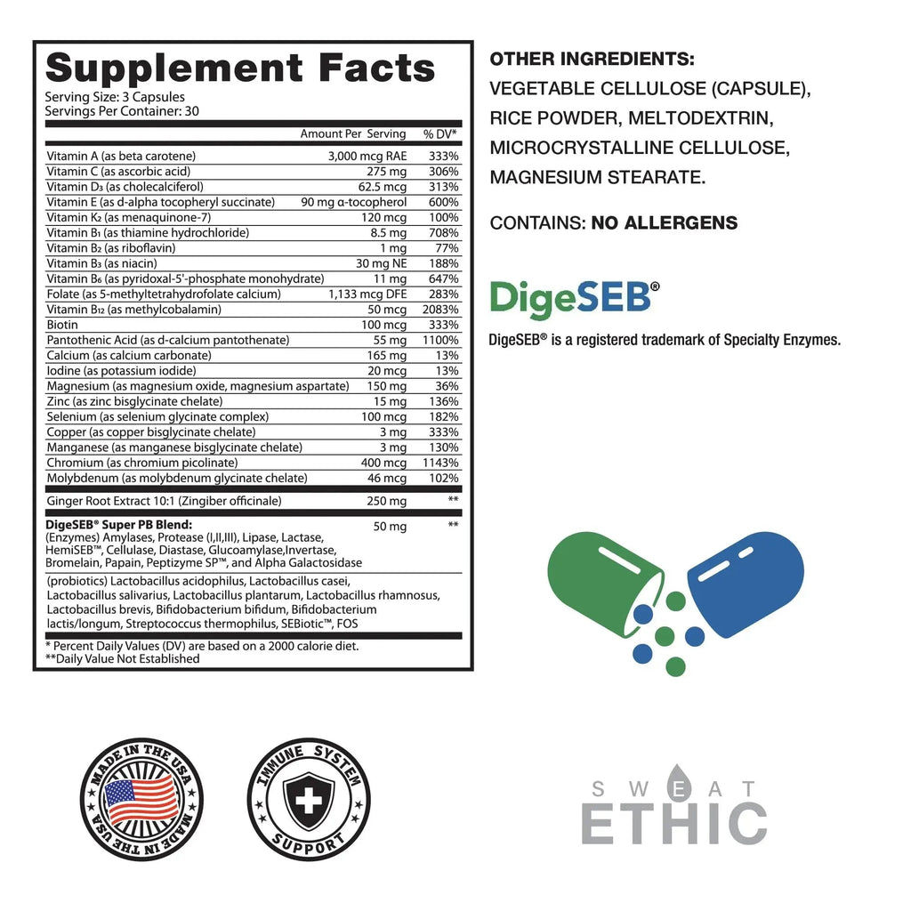 Sweat Ethic Multi-Vitamin Sweat Ethic Au supplements