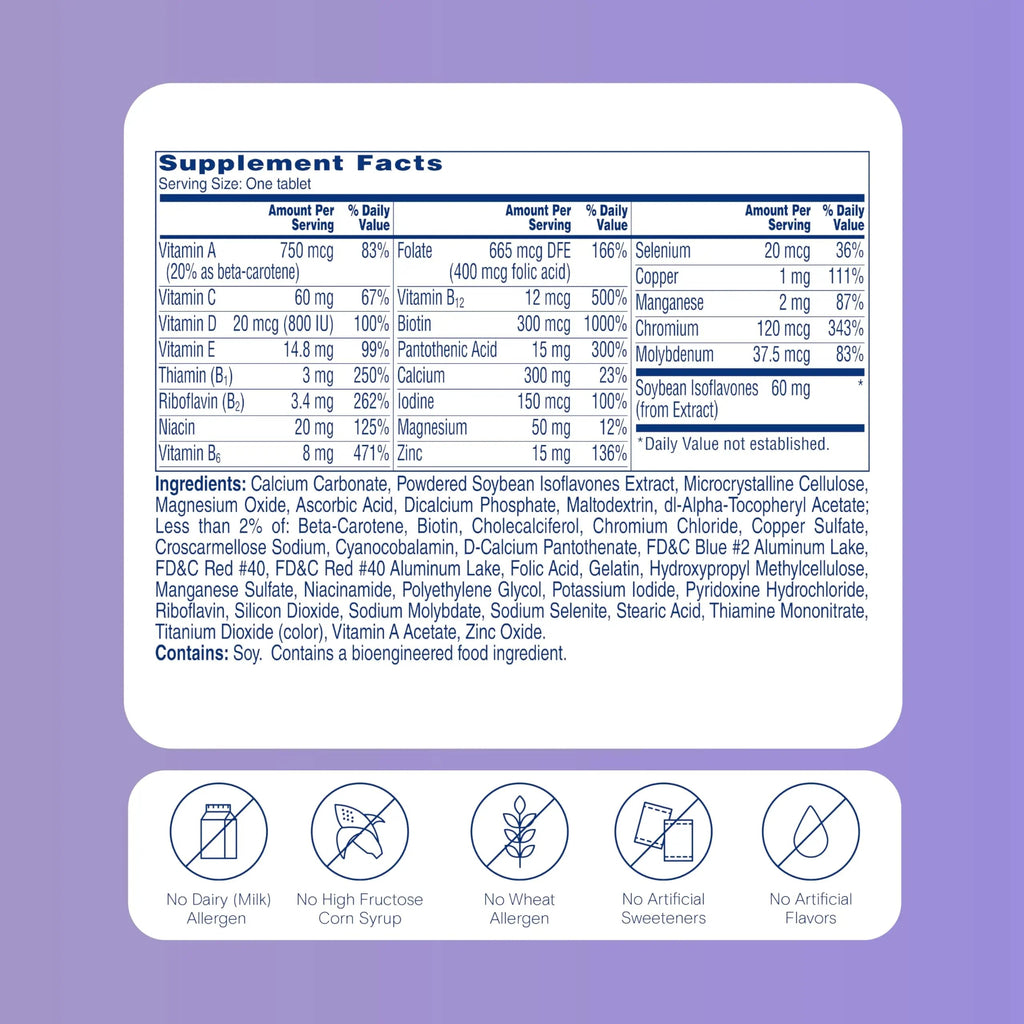 One A Day Women's Menopause Multivitamin with Vitamin A, Vitamin C, Vitamin D, Vitamin E and Zinc ONE A DAY Au supplements