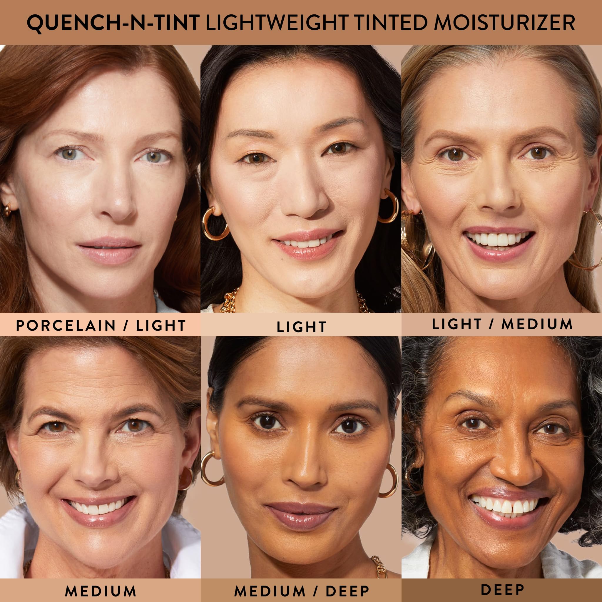 LAURA GELLER NEW YORK Quench-n-Tint Tinted Moisturizer - Sheer to Light Buildable Coverage - Natural Glow Finish - Lightweight Formula