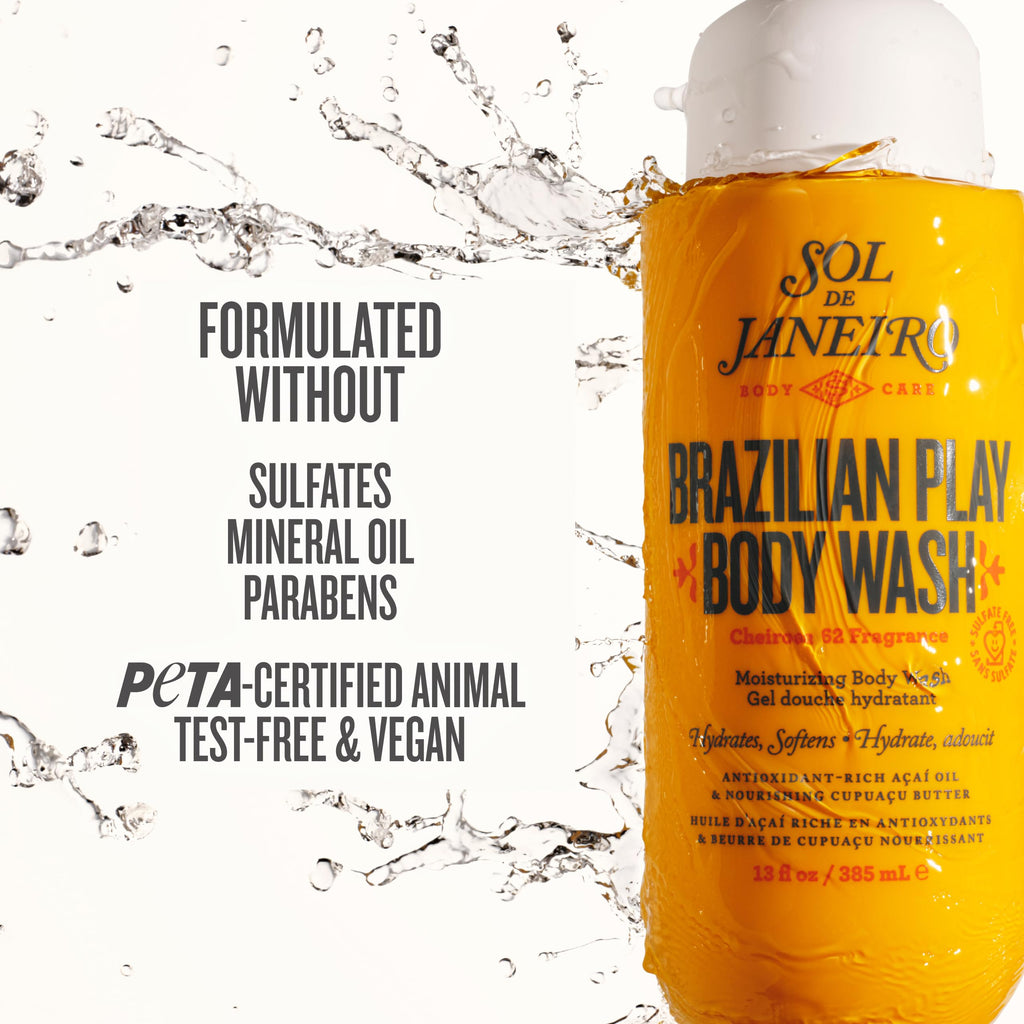 Sol de Janeiro Brazilian Play Moisturizing Shower Cream Gel Body Wash 385mL/13.0 fl oz.