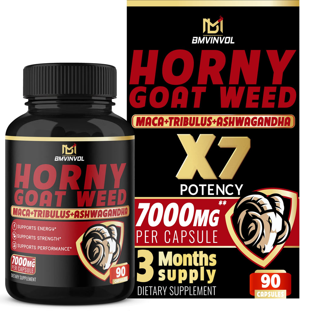 BMVINVOL Horny Goat Weed Capsules - 7000mg Herbal Equivalent BMVINVOL Au supplements