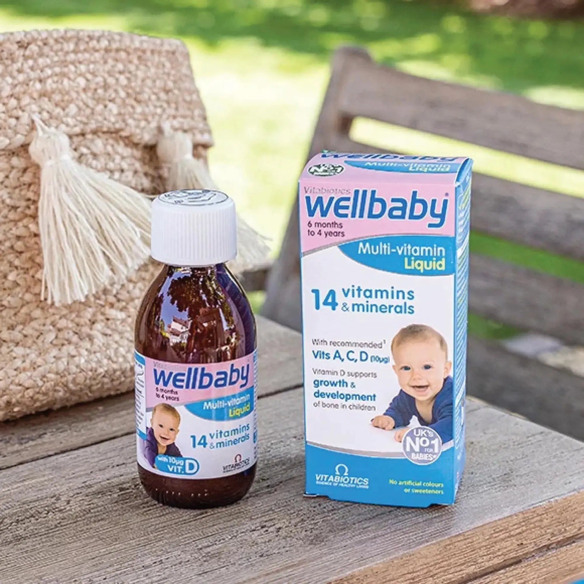 Vitabiotics Wellbaby Multi-Vitamin Liquid - Immune System Multivitamin for Infants and Babies Ages 6 Months to 4 Years - 150mL WELLBABY Au supplements