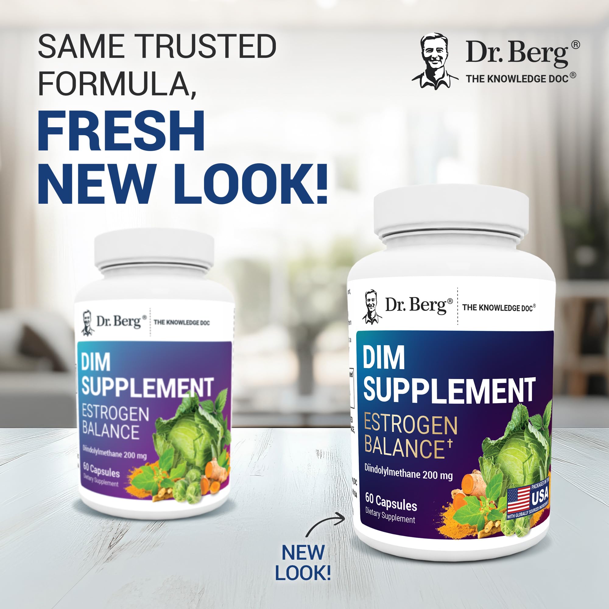 Dr. Berg DIM Supplement Estrogen Balance - Original Estrogen Supplement for Women with Diindolylmethane for Menstrual Symptoms & Menopause Relief & Black Pepper for Enhanced Absorption - 60 Capsules Dr. Berg Nutritionals Au supplements