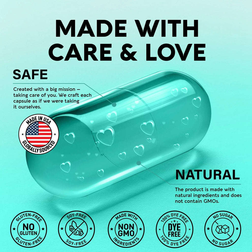 Irish Sea Moss Capsules - Made with Organic Sea Moss, Bladderwrack & Burdock Root - Made in USA - Advanced Superfood - Natural Multi Supplements Blend - Immunity & Energy Support - 90 Vegan Capsules NUTRAHARMONY Au supplements