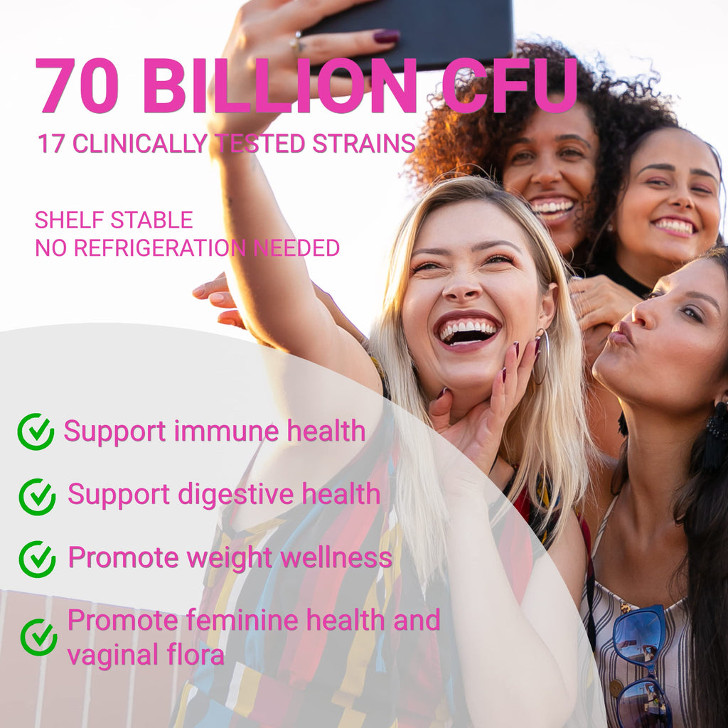 UpNourish Probiotics, Caviar Collagen with Prebiotics for Women's Digestive, Skin Radiance, and Feminine Health with Cranberry