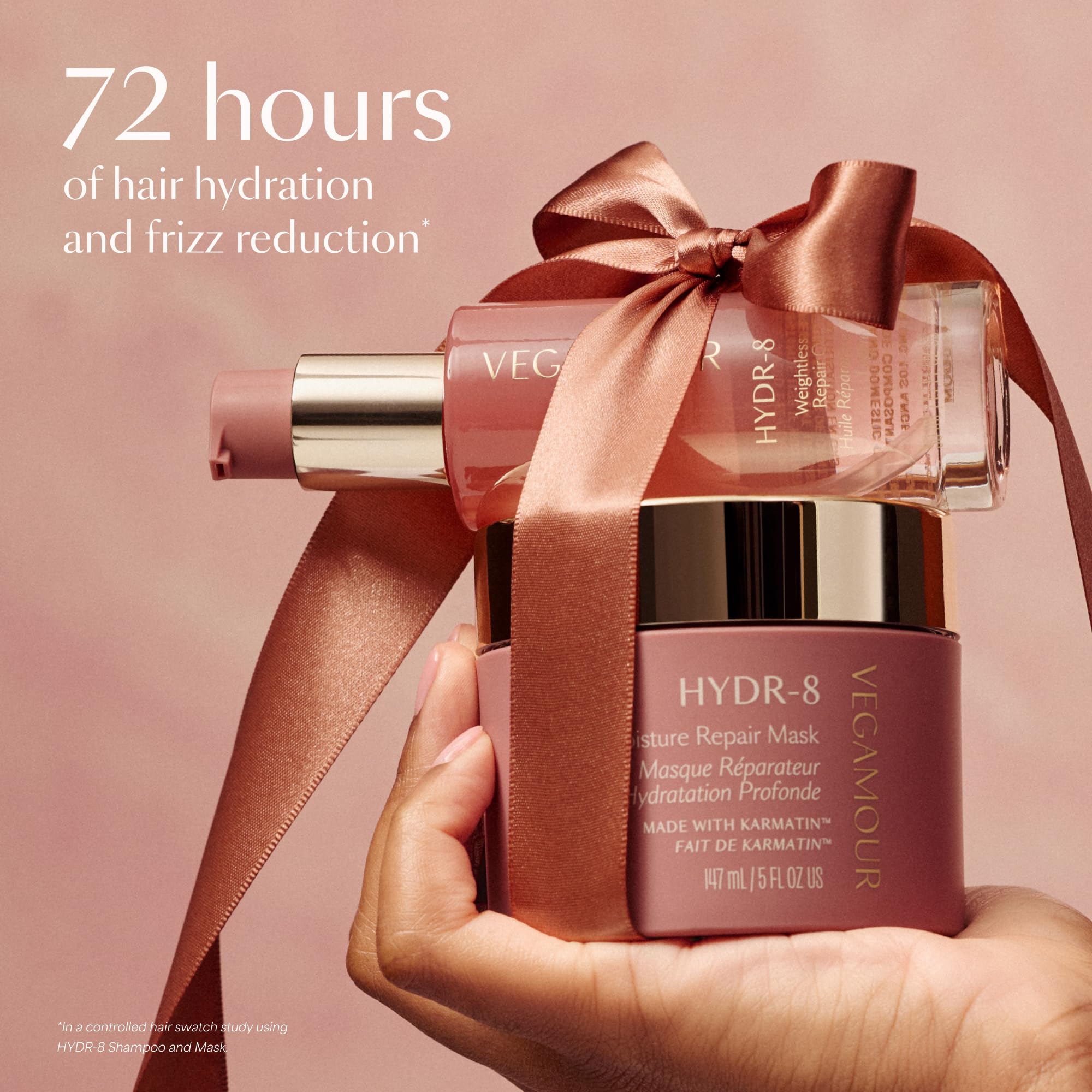 VEGAMOUR HYDR-8 Restorative Ritual Kit - Deep Hydrating Hair Mask, Repair Oil, and Leave In Conditioner Gift Set - $130 Value VEGAMOUR Au supplements