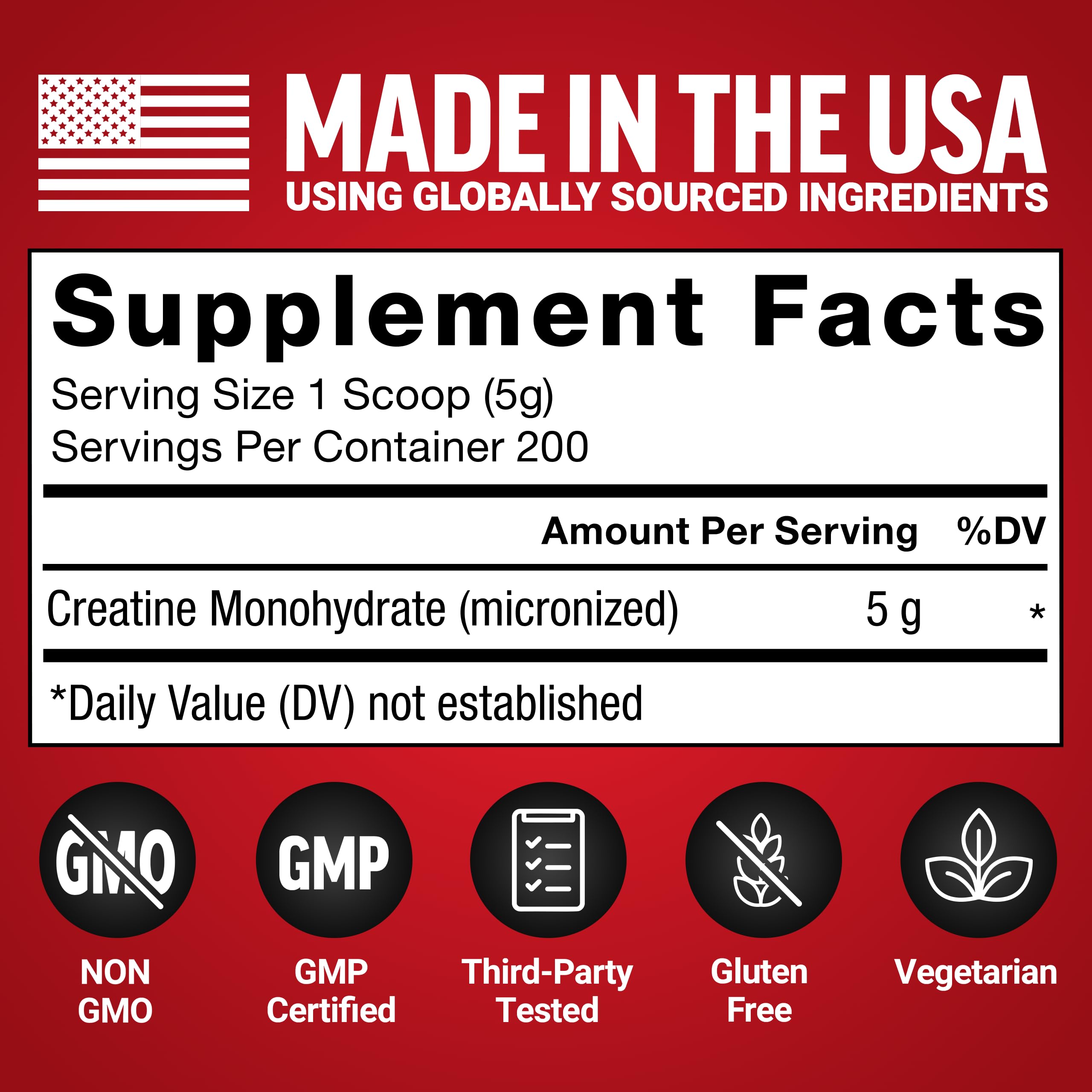 Force Factor Creatine Monohydrate Powder, 5g Micronized Dose to Support Muscle Growth, Strength, Recovery, Cognitive Health & Memory, Unflavored, 200 Servings Force Factor Au supplements