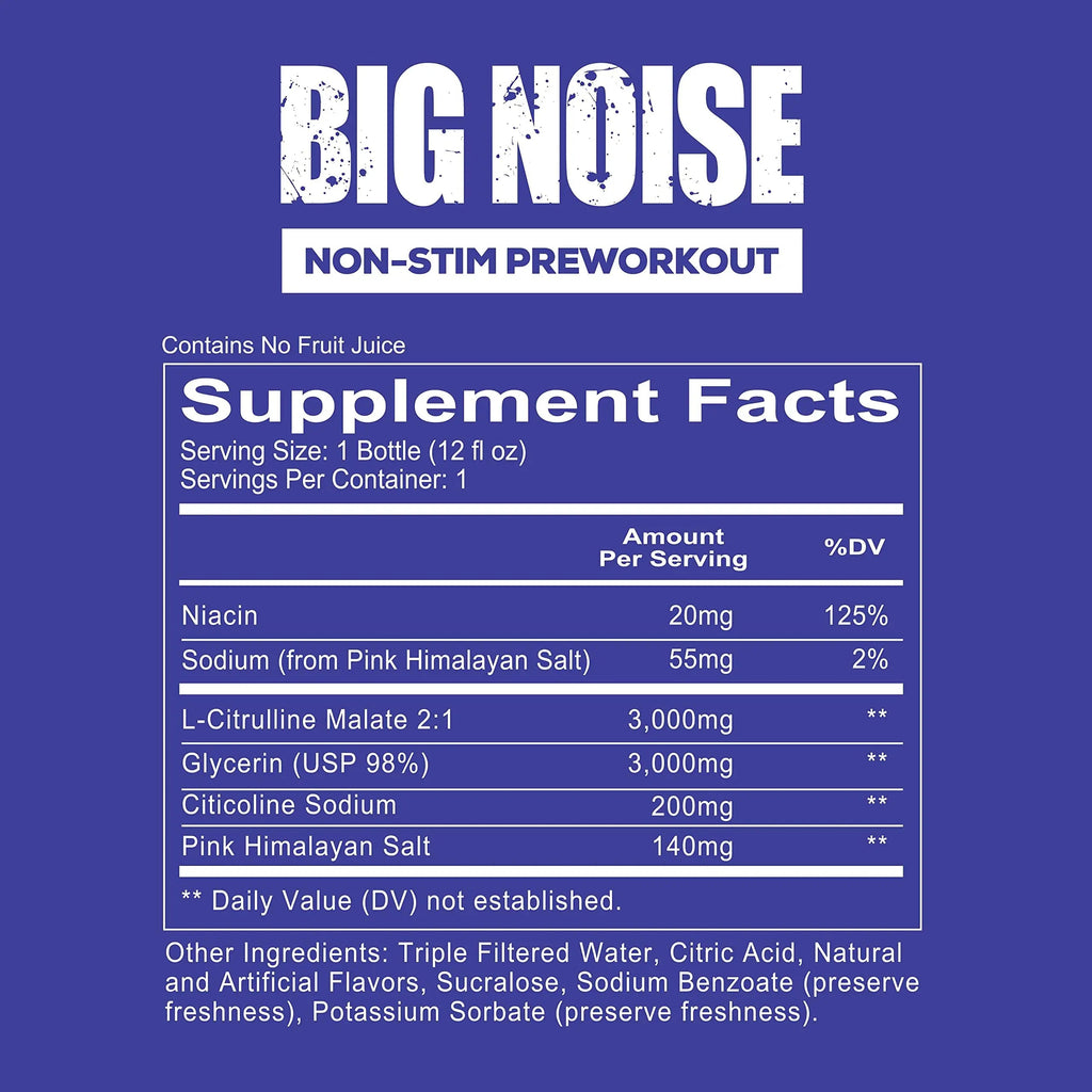 REDCON1 Big Noise RTD Pre Workout Drink, Rainbow Candy - Caffeine-Free Ready-to-Drink REDCON1 Au supplements