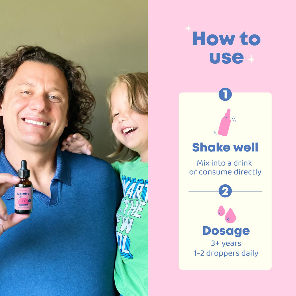 JoySpring Calmify Magnesium Citrate Liquid for Kids - Sugar-Free, Gluten-Free Calming Supplement with Chamomile